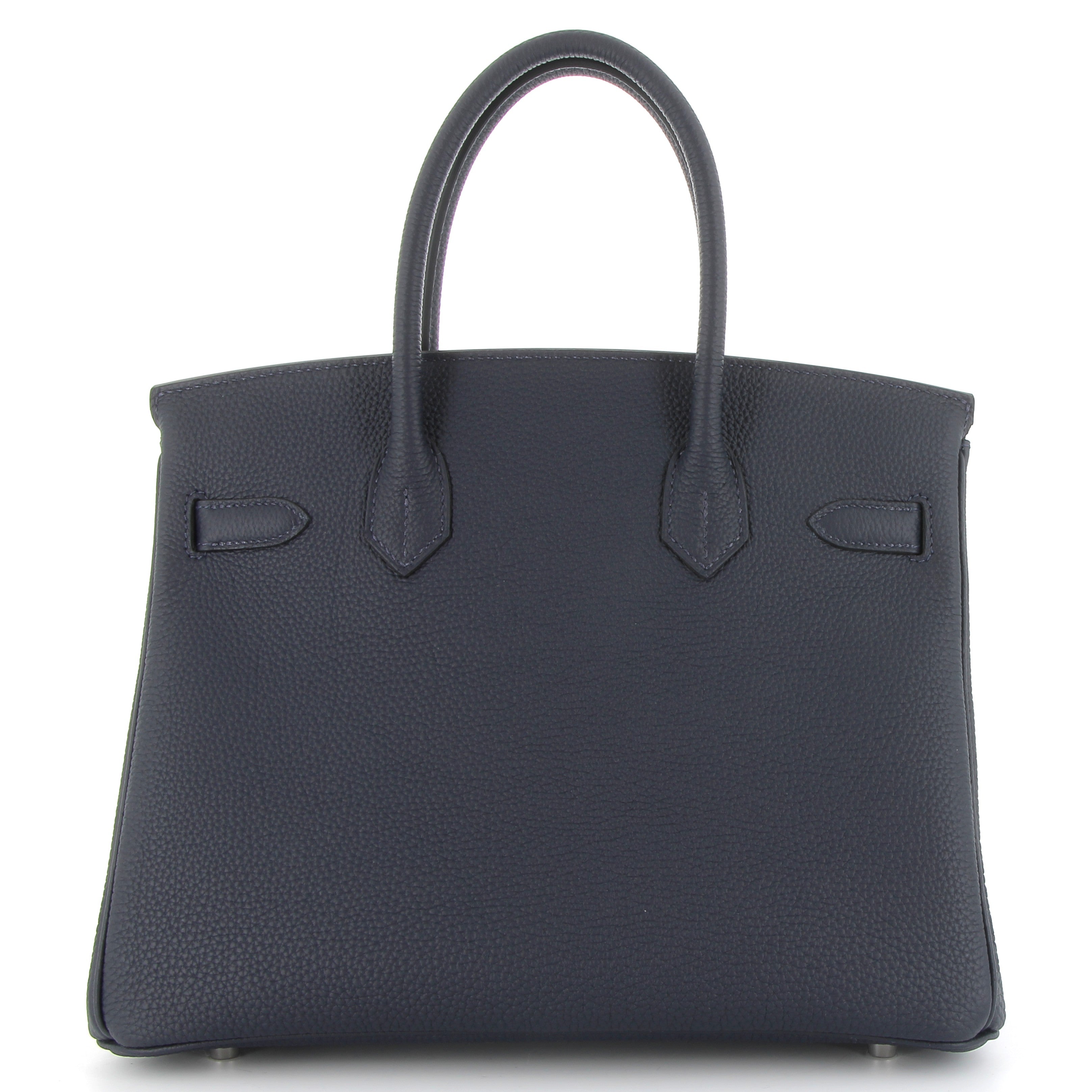 HERMES Birkin 30 Bleu Nuit Togo Leather Palladium Hardware