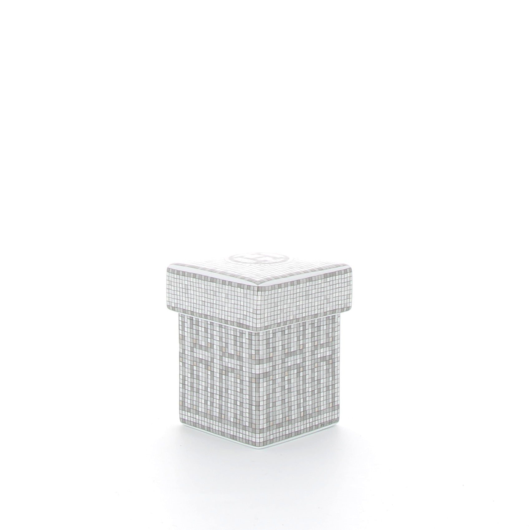HERMÈS Petite Boîte Mosaïque Platine