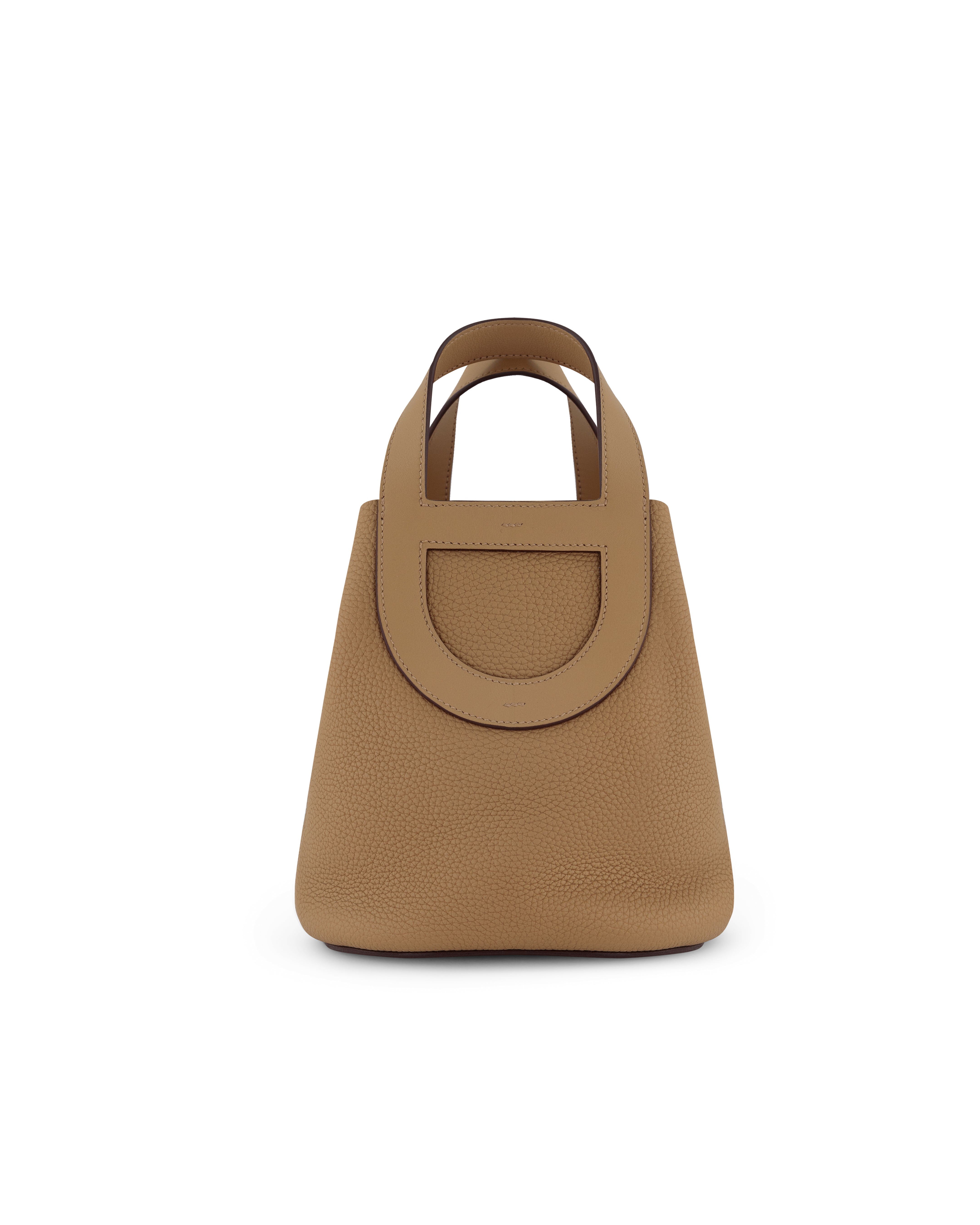 Hermès In-the-Loop Bag in Beige Marfa Taurillon Clémence with Gold Hardware