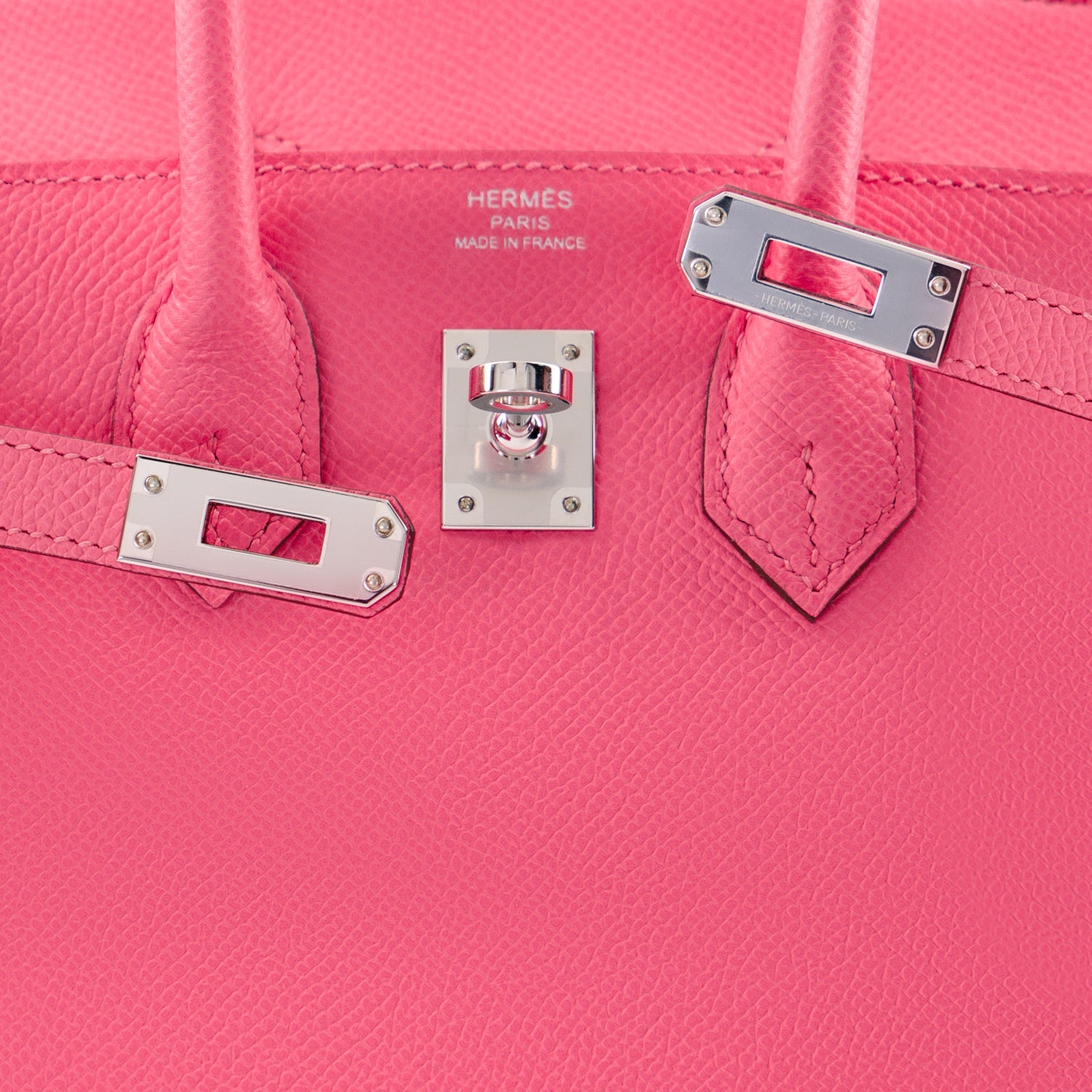 HERMÈS Birkin 25 Rose Azalée Epsom Leather Palladium Hardware