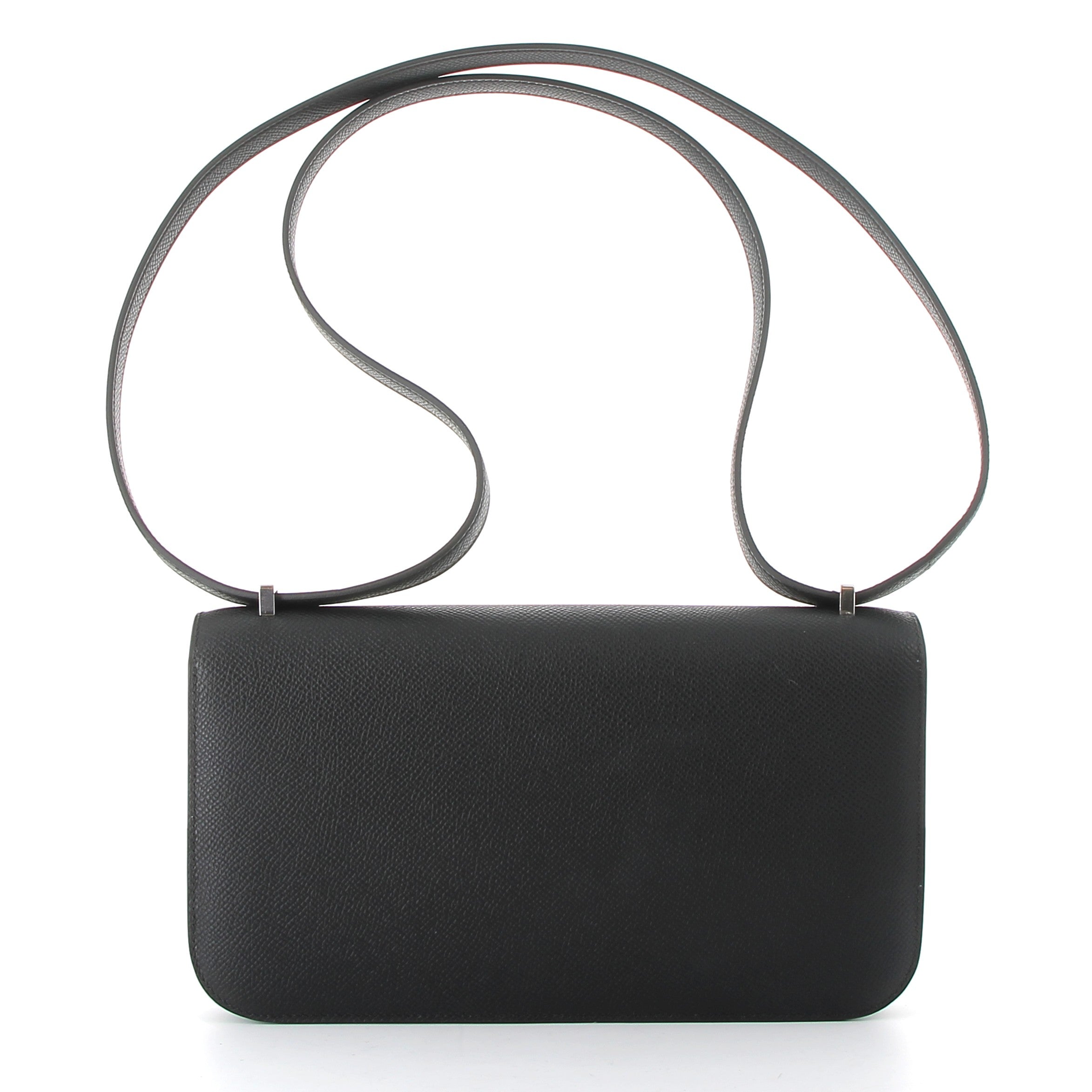 HERMES Constance Elan Noir Epsom Palladium Hardware