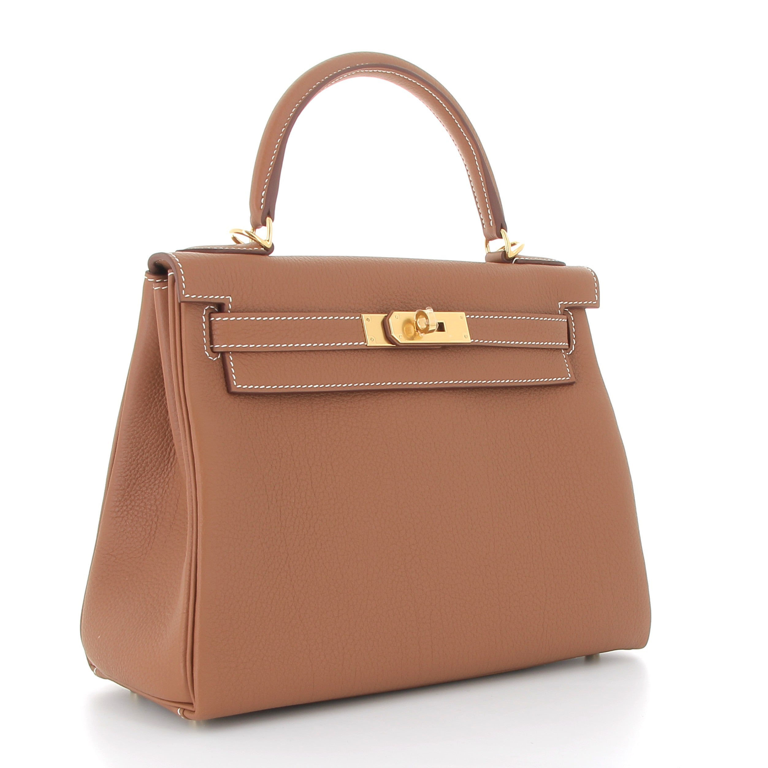 HERMES Kelly 28 Gold Togo Gold Hardware