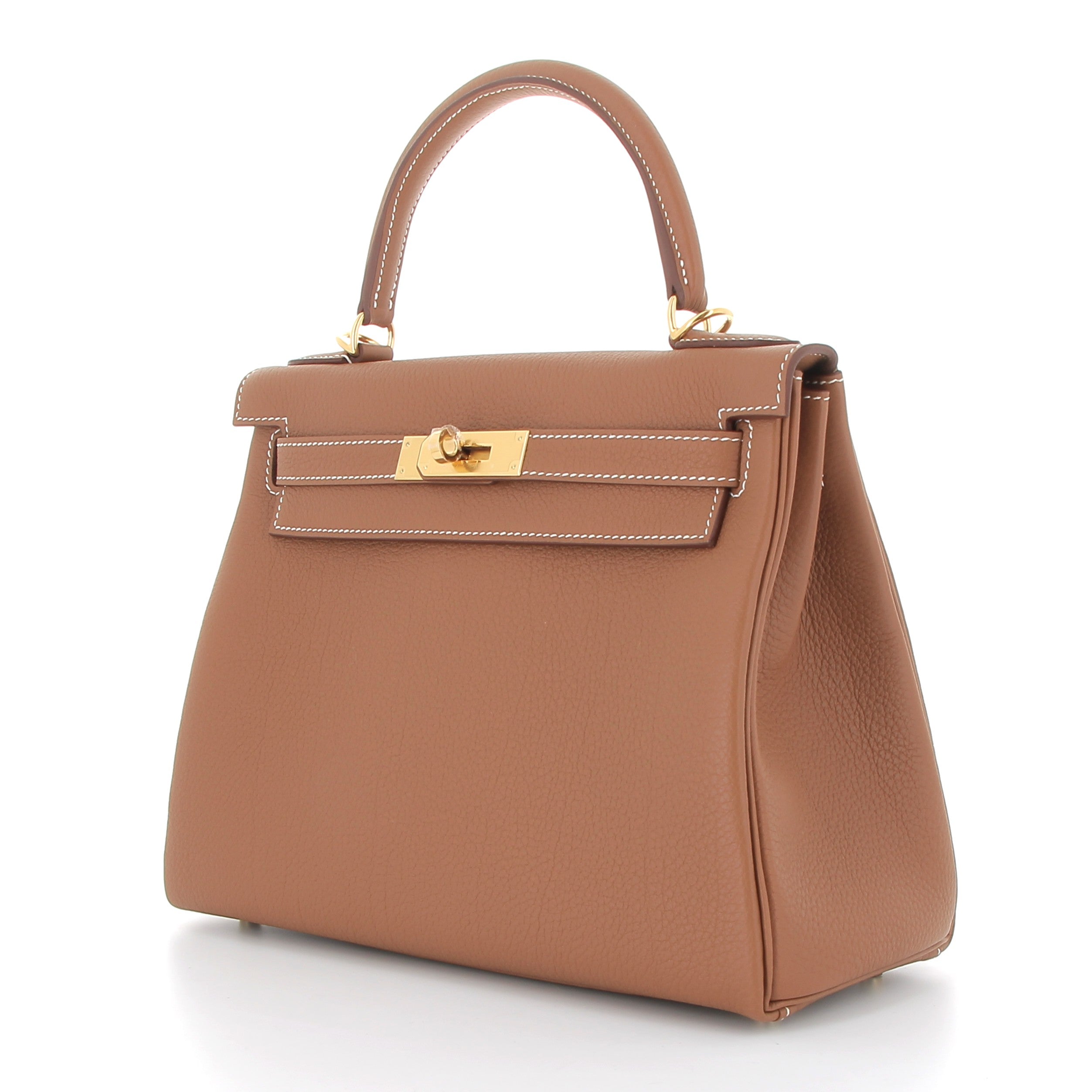 HERMES Kelly 28 Gold Togo Gold Hardware