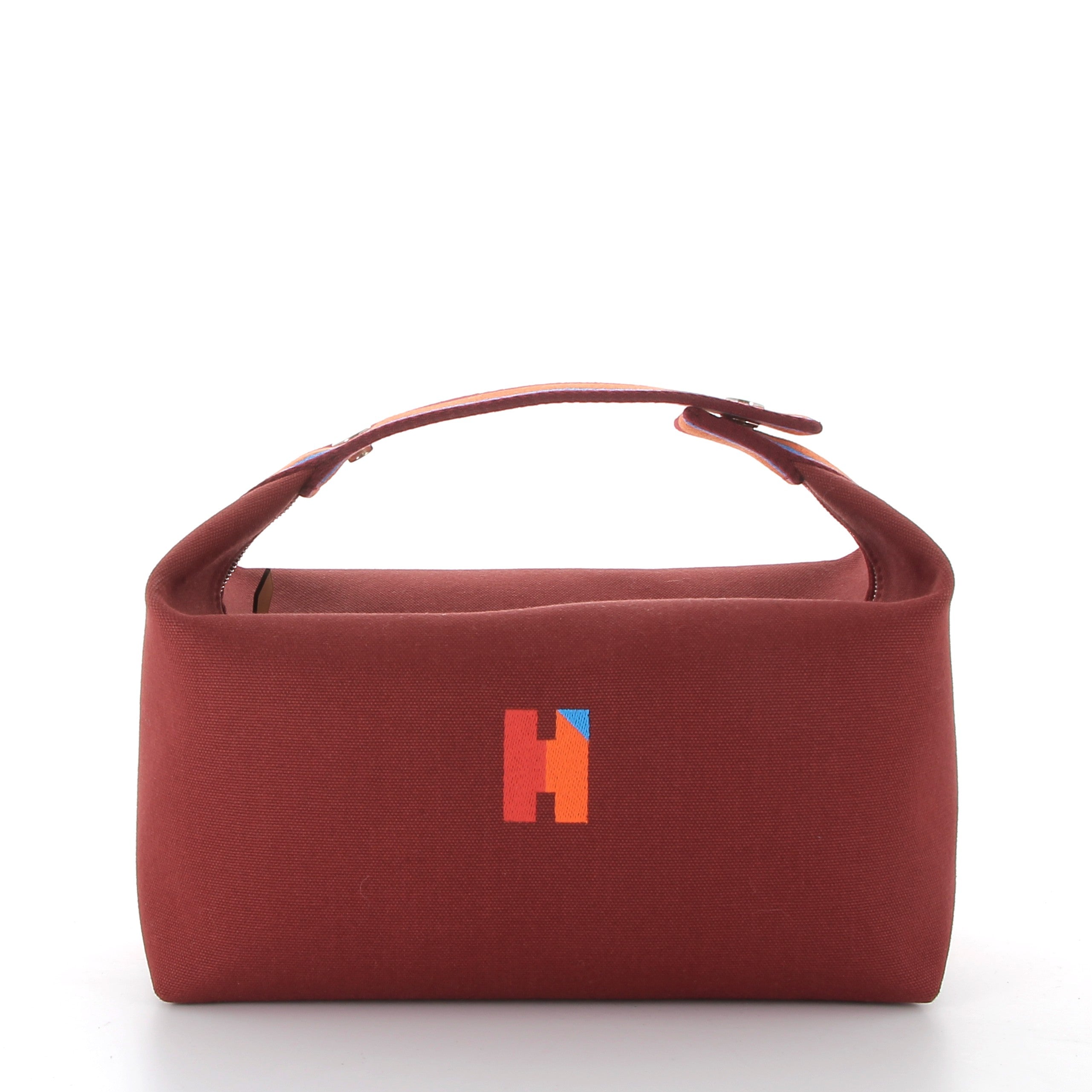 HERMES Bride à Brac Rouge Toile Big Model