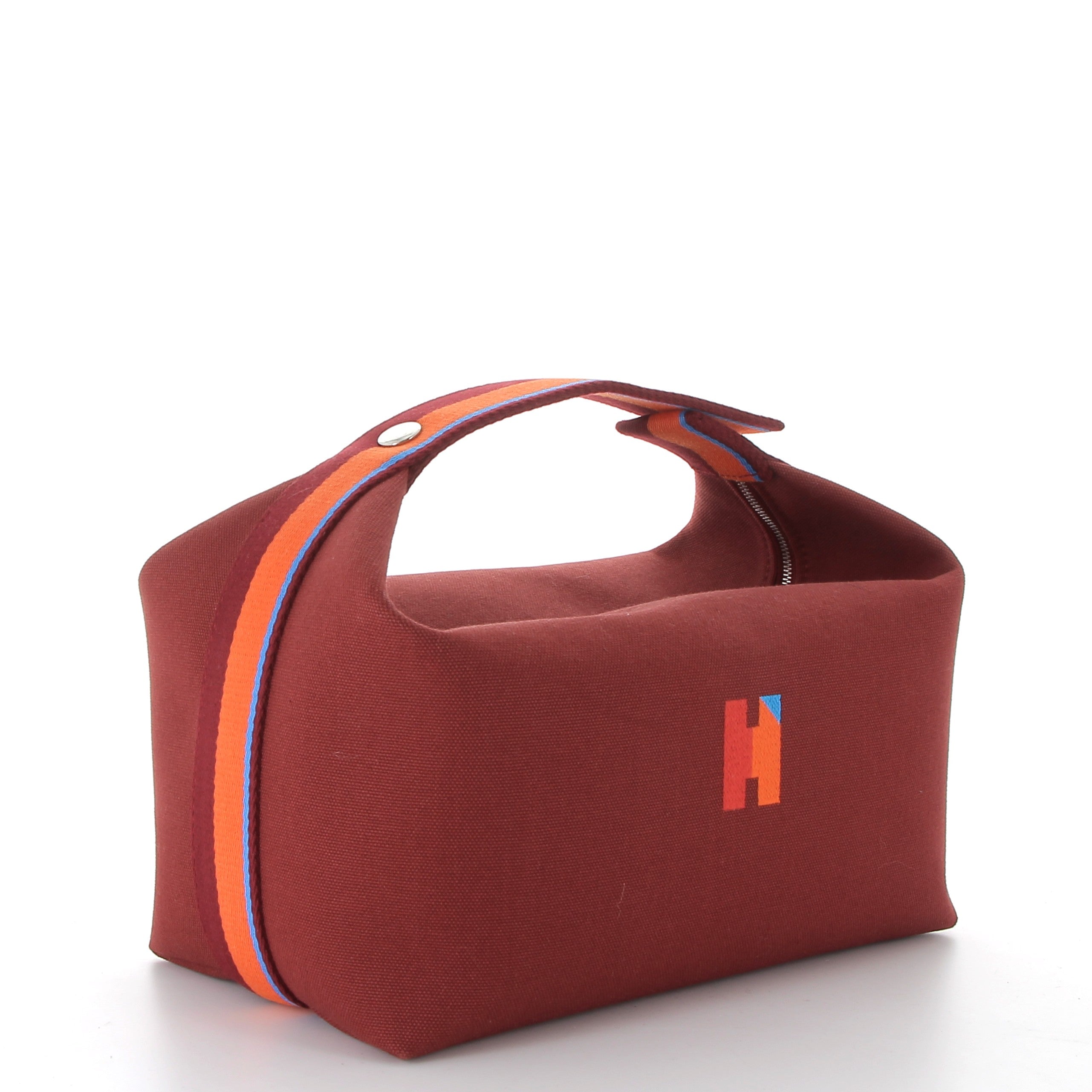 HERMES Bride à Brac Rouge Toile Big Model