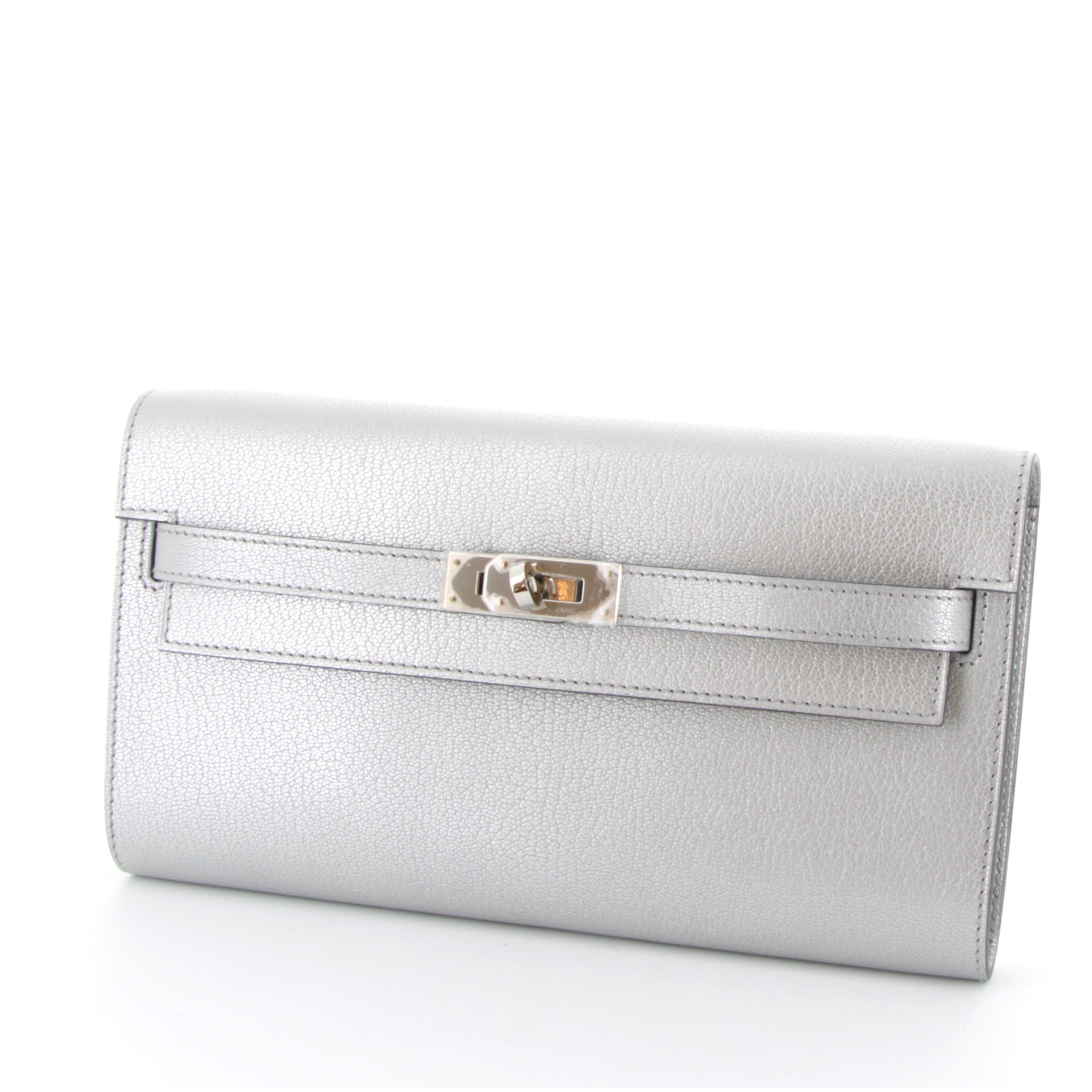 HERMES Kelly To Go Argent Chamkilight Palladium Hardware