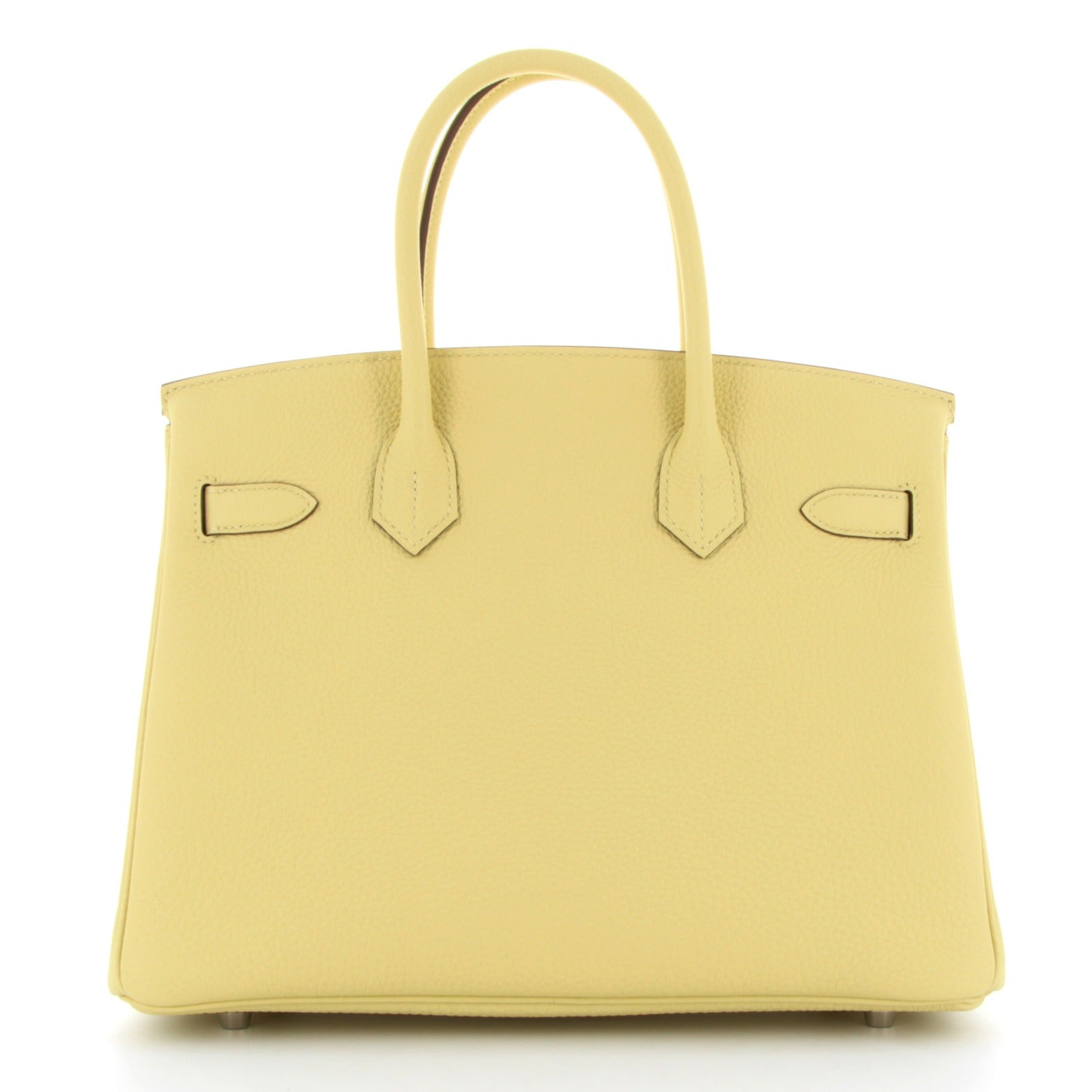 HERMES Birkin 30 Jaune Poussin Togo Palladium Hardware