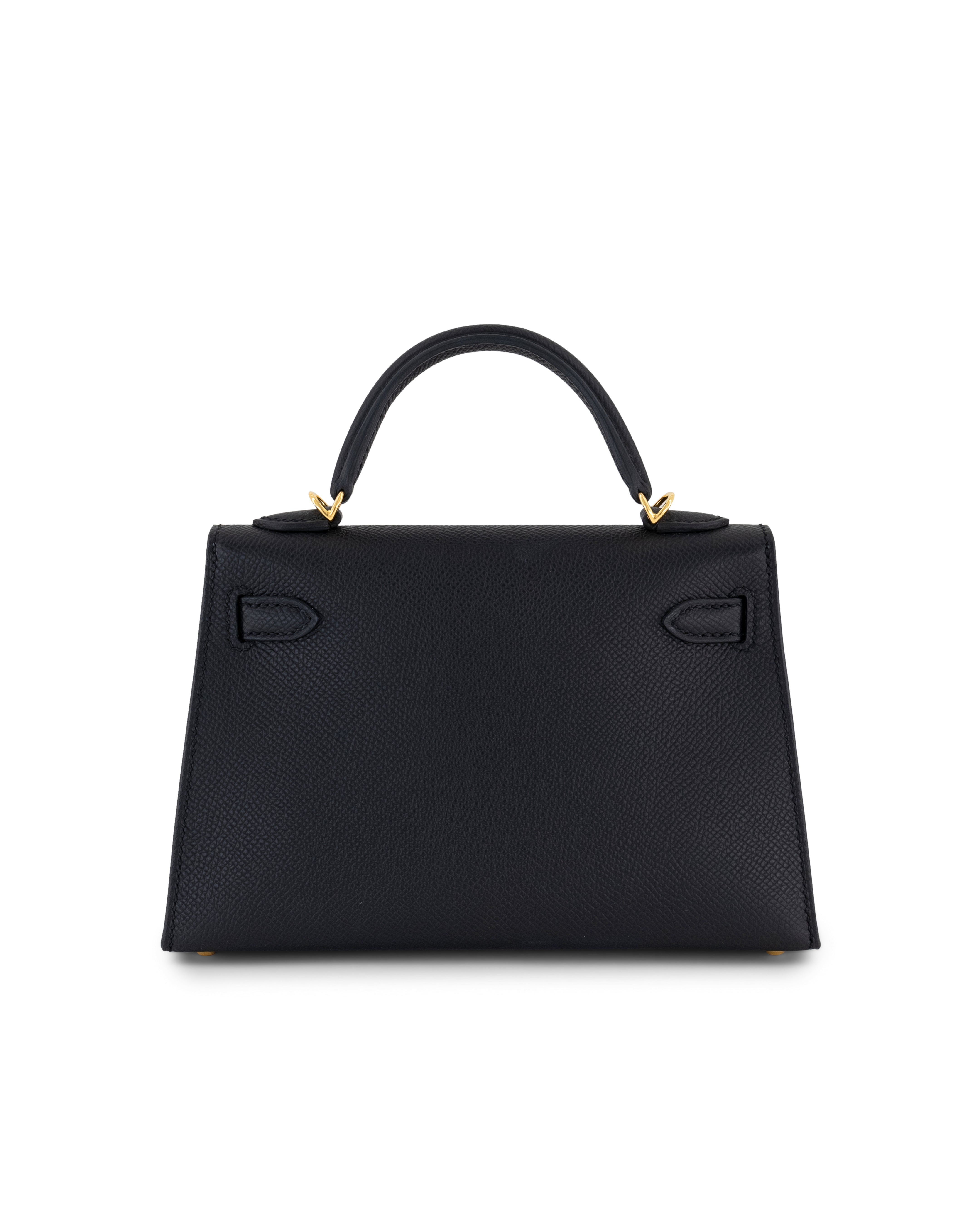 Hermès Mini Kelly 20cm Black Epsom with Gold Hardware