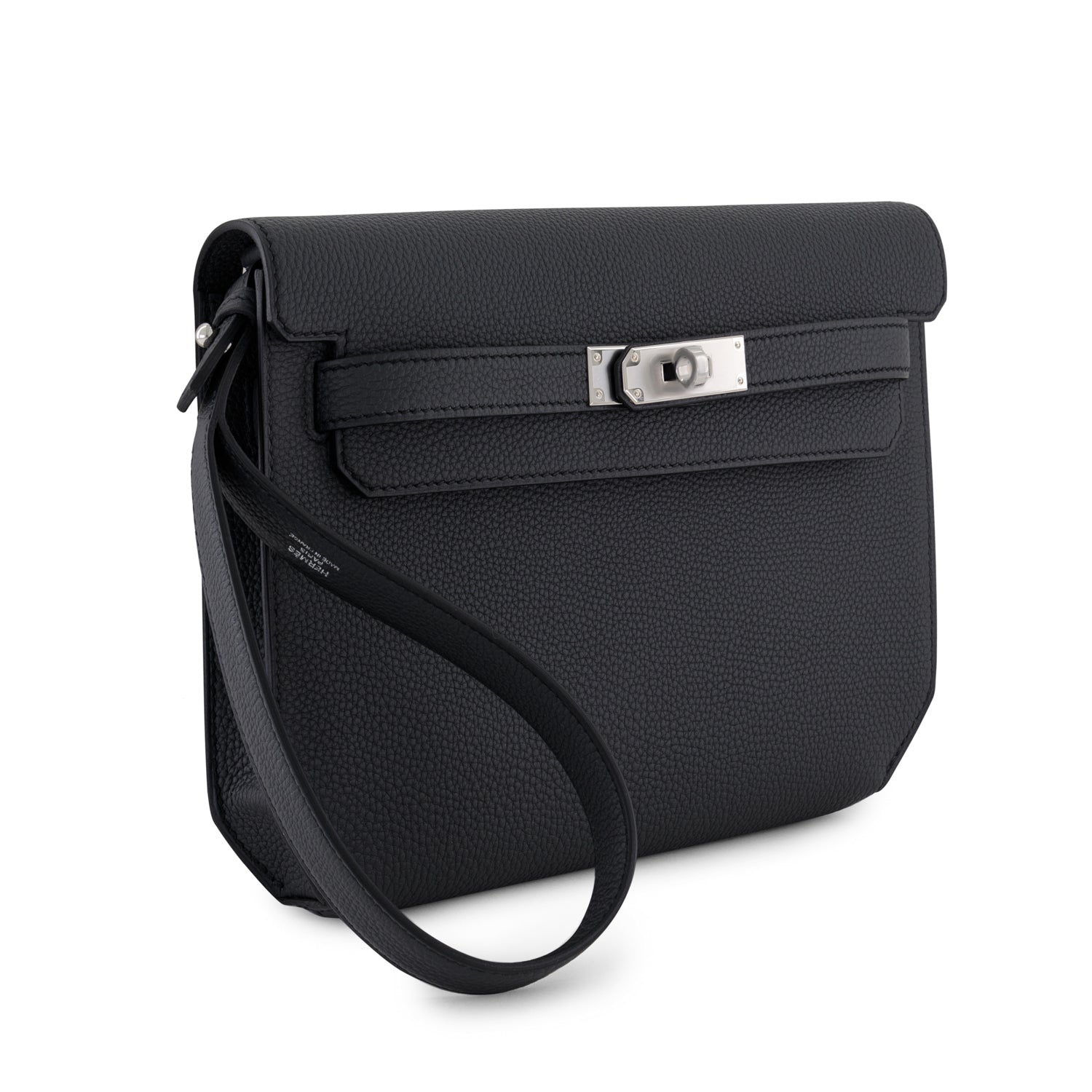 HERMES Kelly Depeche Ardoise Togo Leather Palladium Hardware