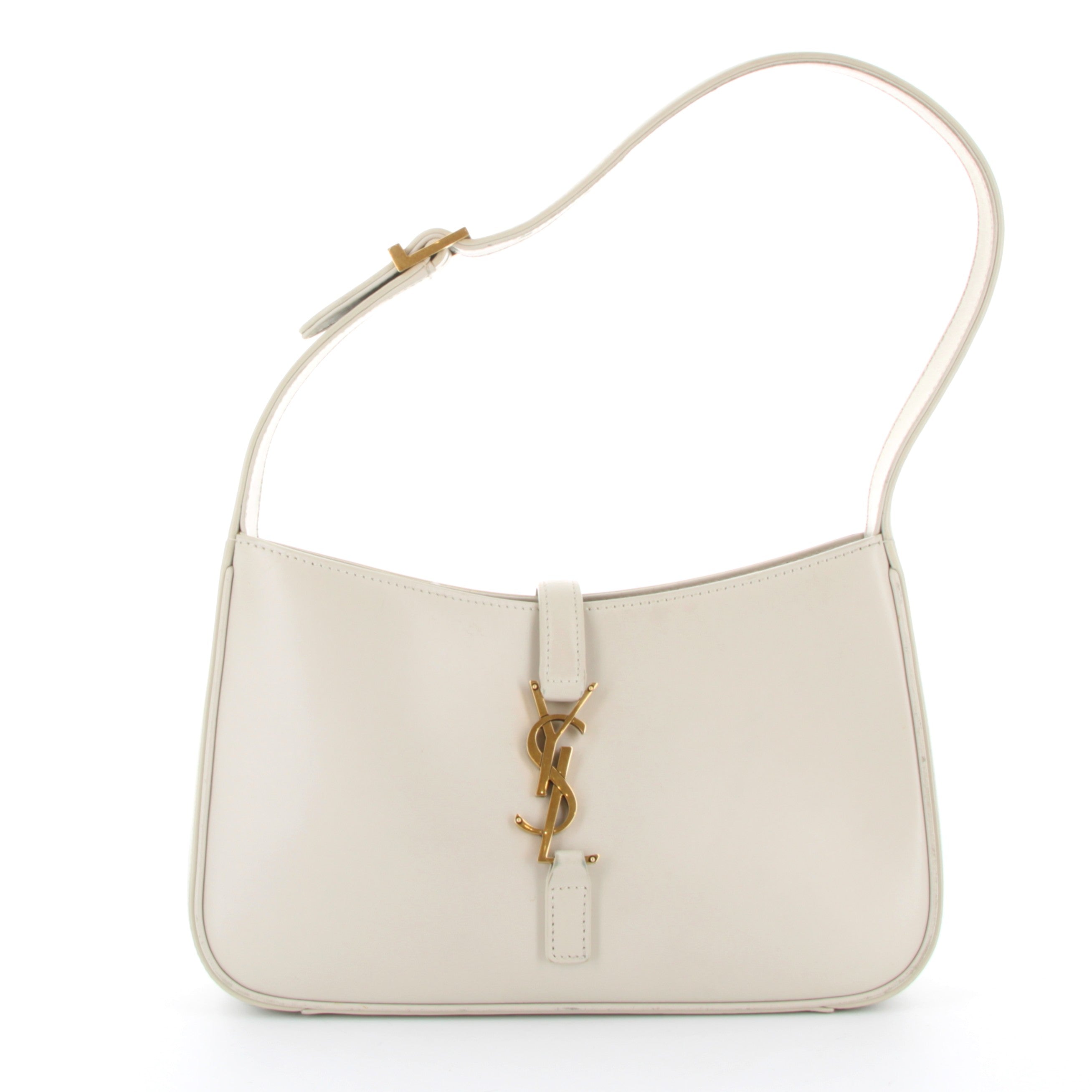 SAINT LAURENT Le 5 A 7 Shoulder bag White Gold Hardware