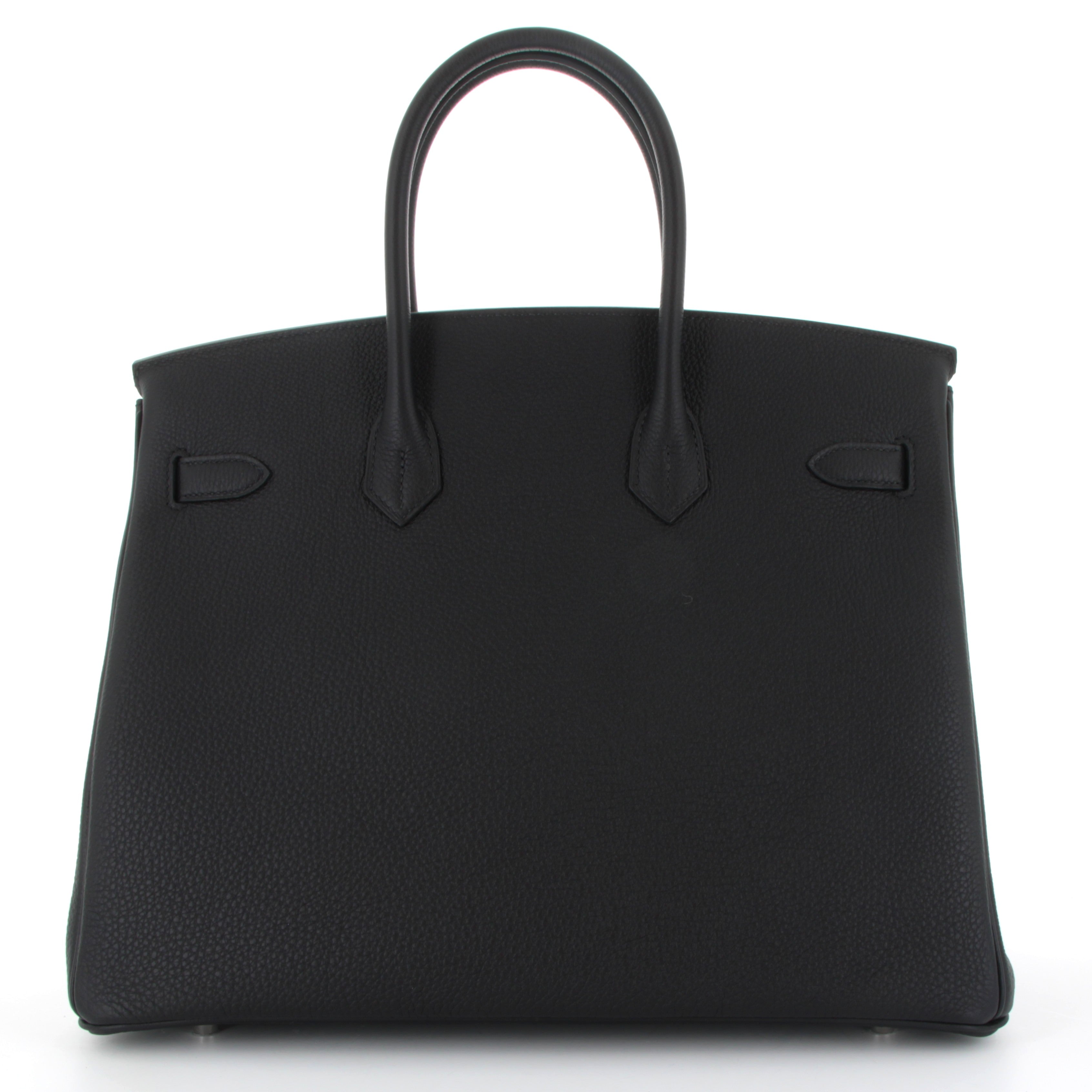 HERMES Birkin 35 Noir Togo Palladium Hardware