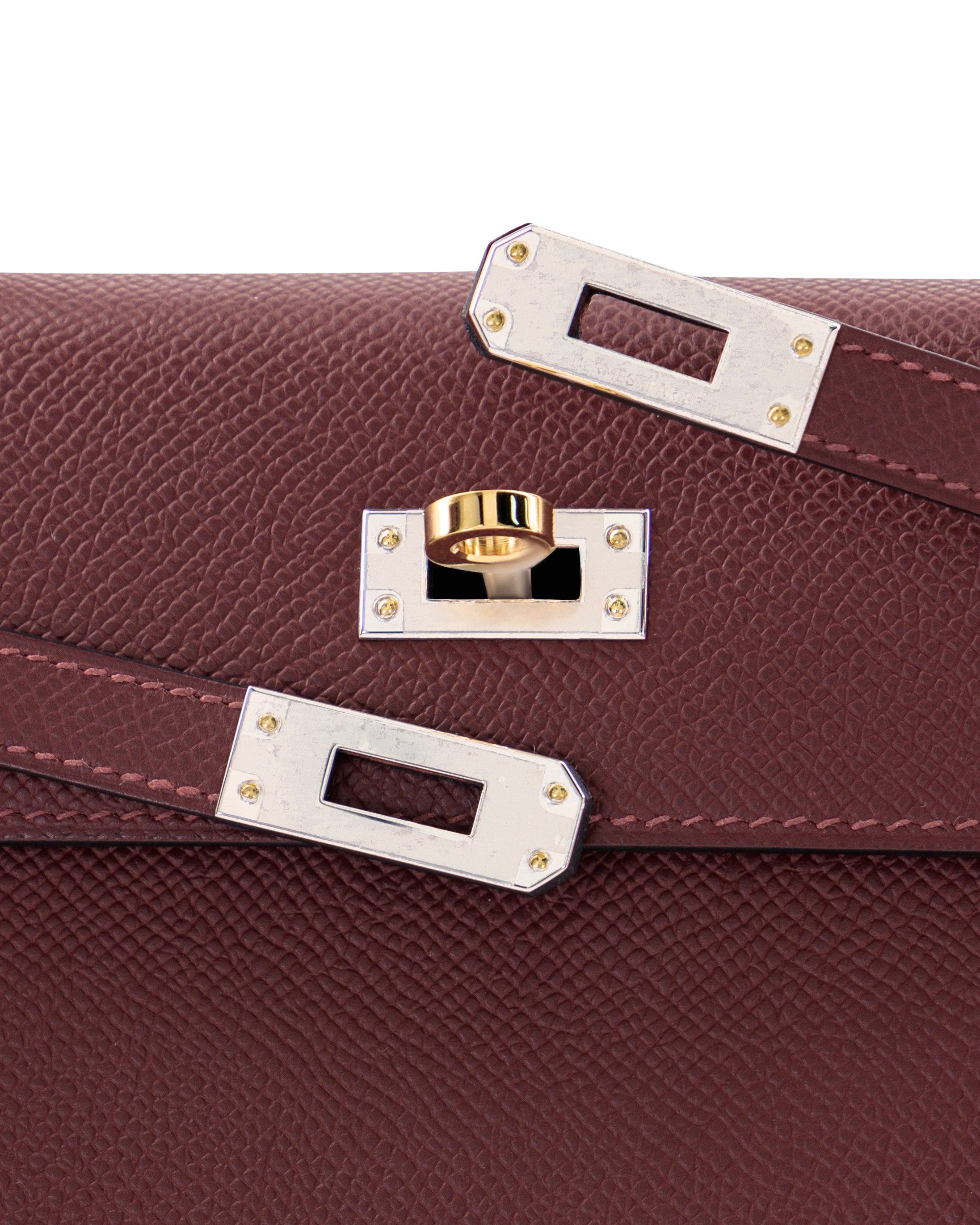 Hermès Kelly 25cm in Rouge H Epsom Leather with Electrum Hardware