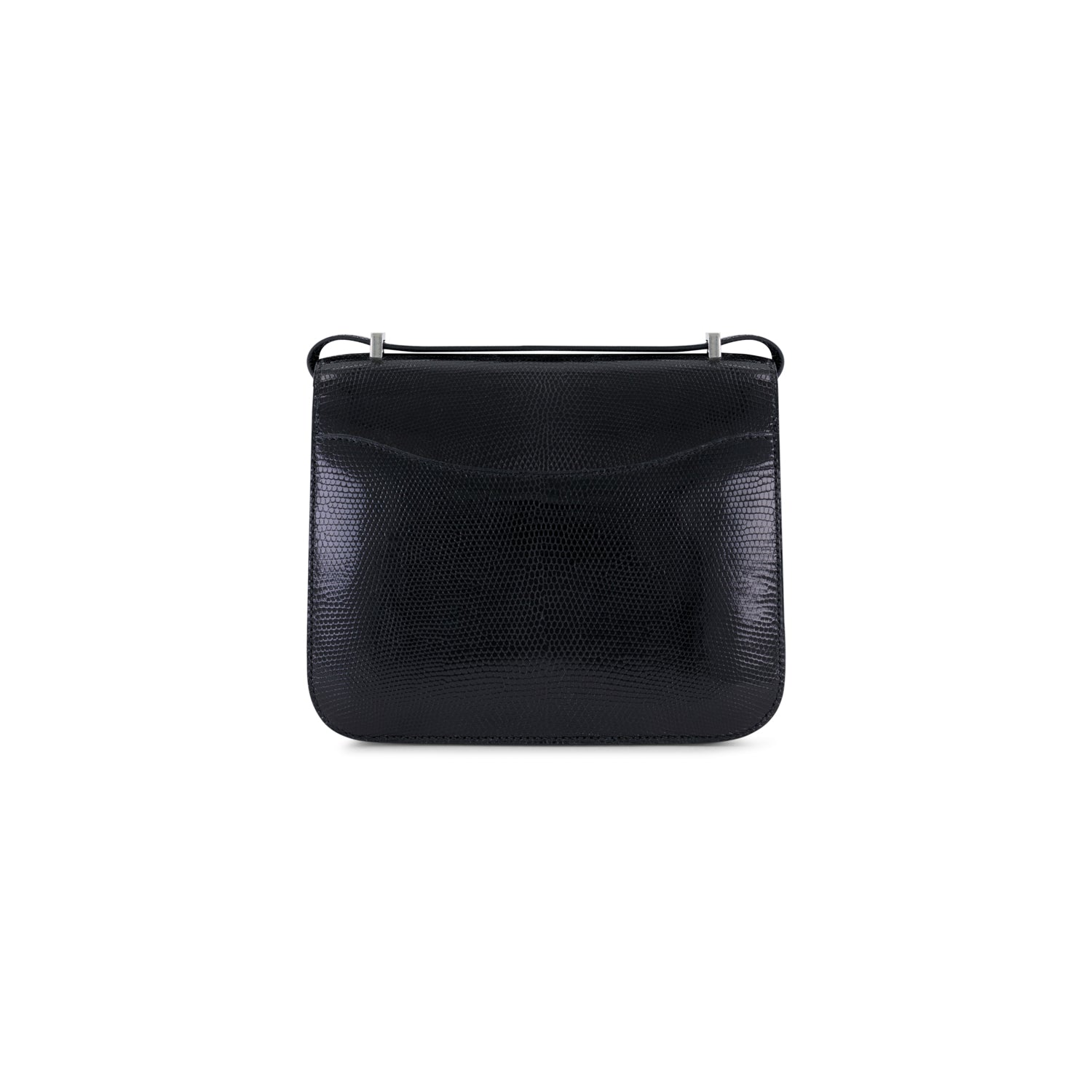 Hermès Constance 18cm Noir Lizard with Palladium Hardware