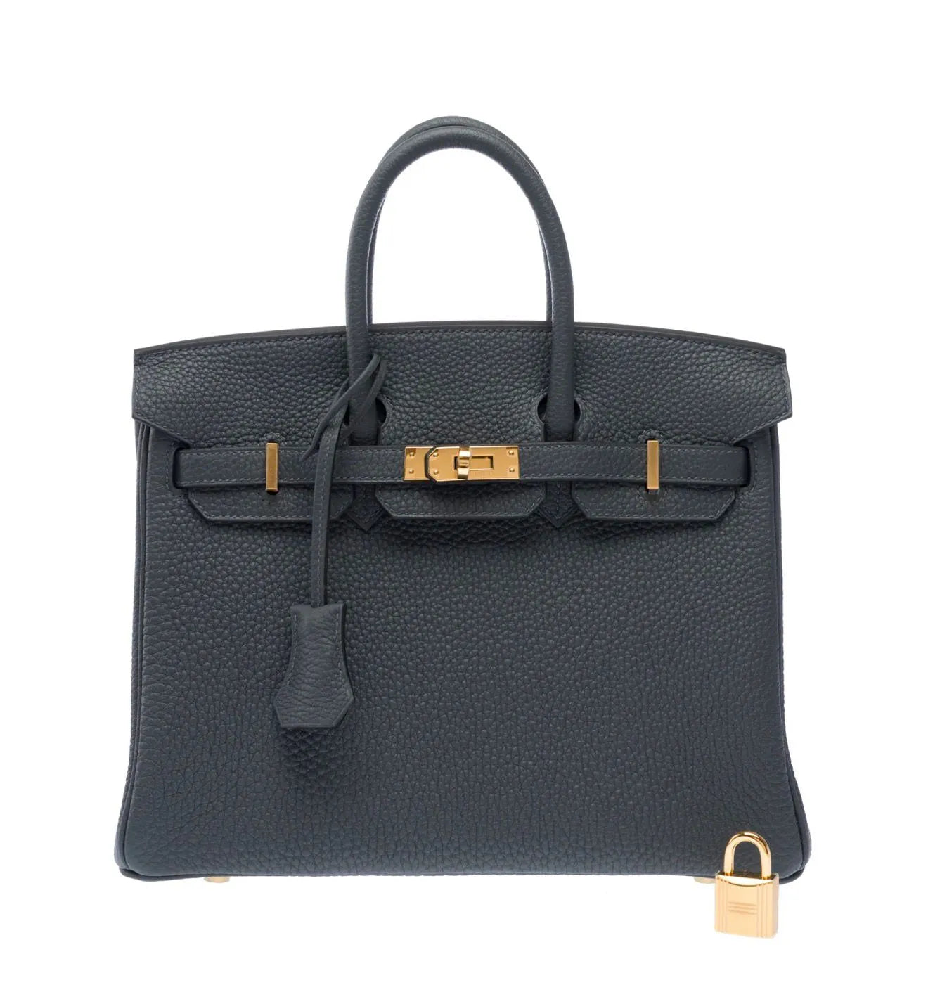 HERMES Birkin 25 Plomb Togo Gold Hardware