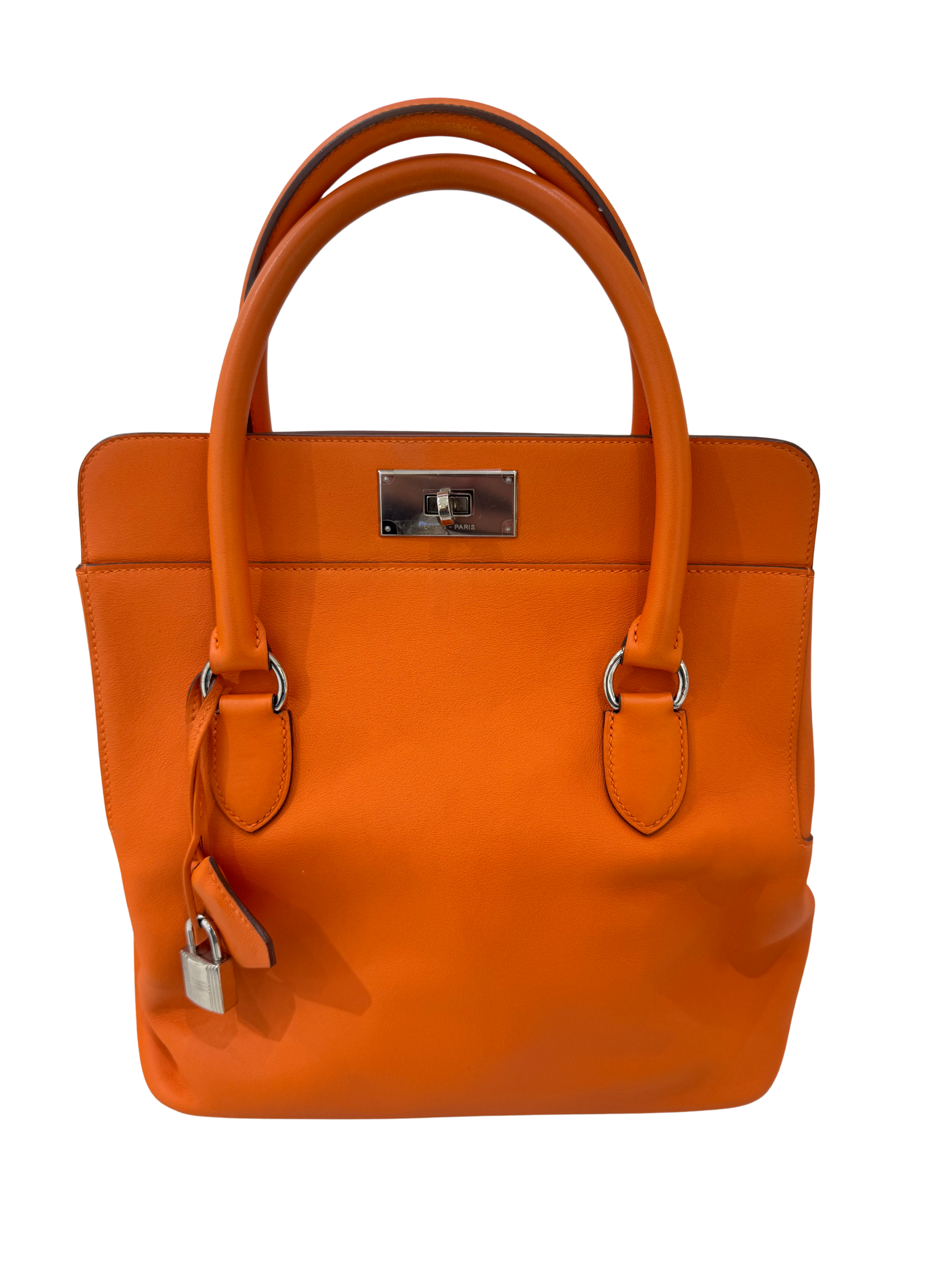 HERMES Toolbox 26 Orange Swift Palladium Hardware