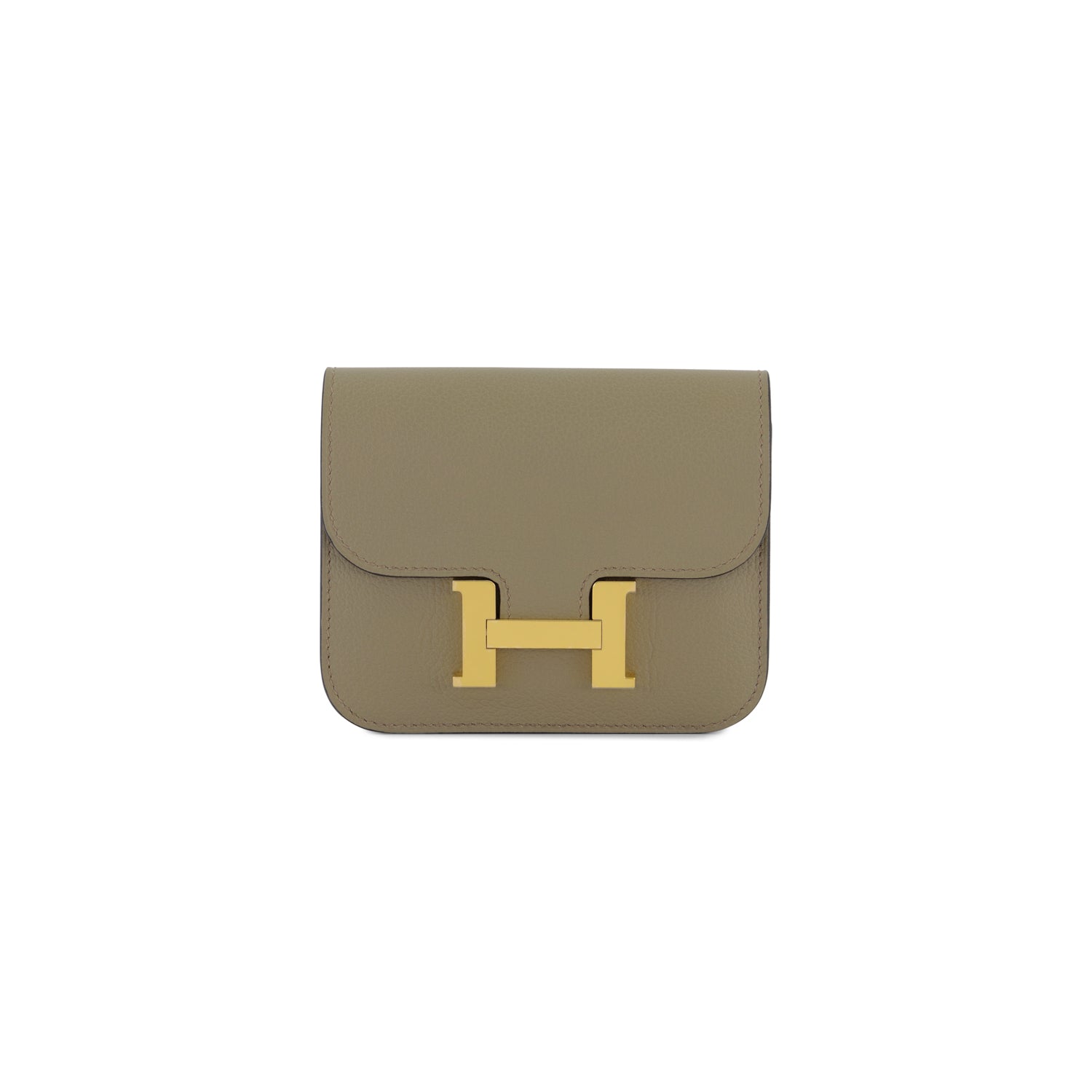 Hermès Constance Slim Wallet Beige Marfa Evercolor with Gold Hardware