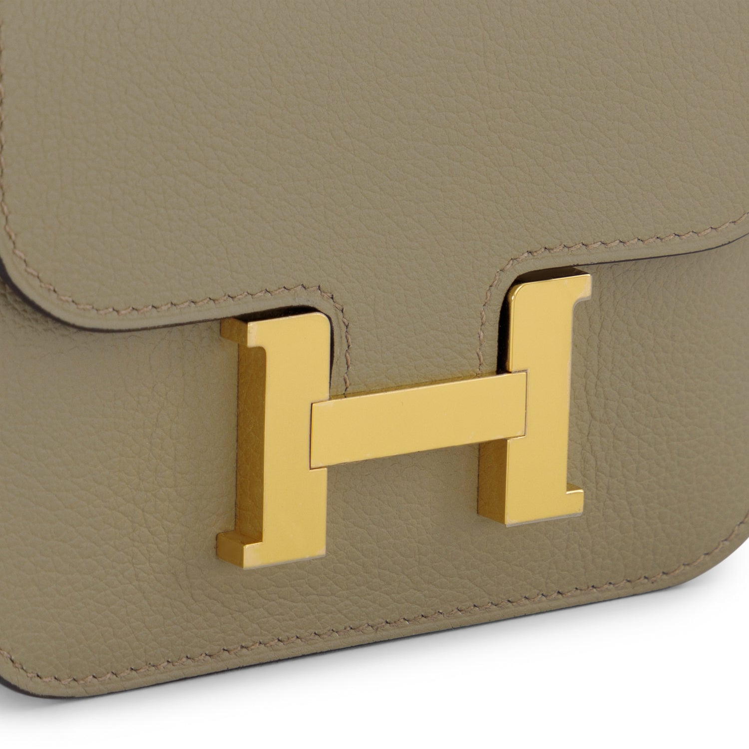 HERMÈS Constance Slim Beige Marfa Evercolor Gold Hardware