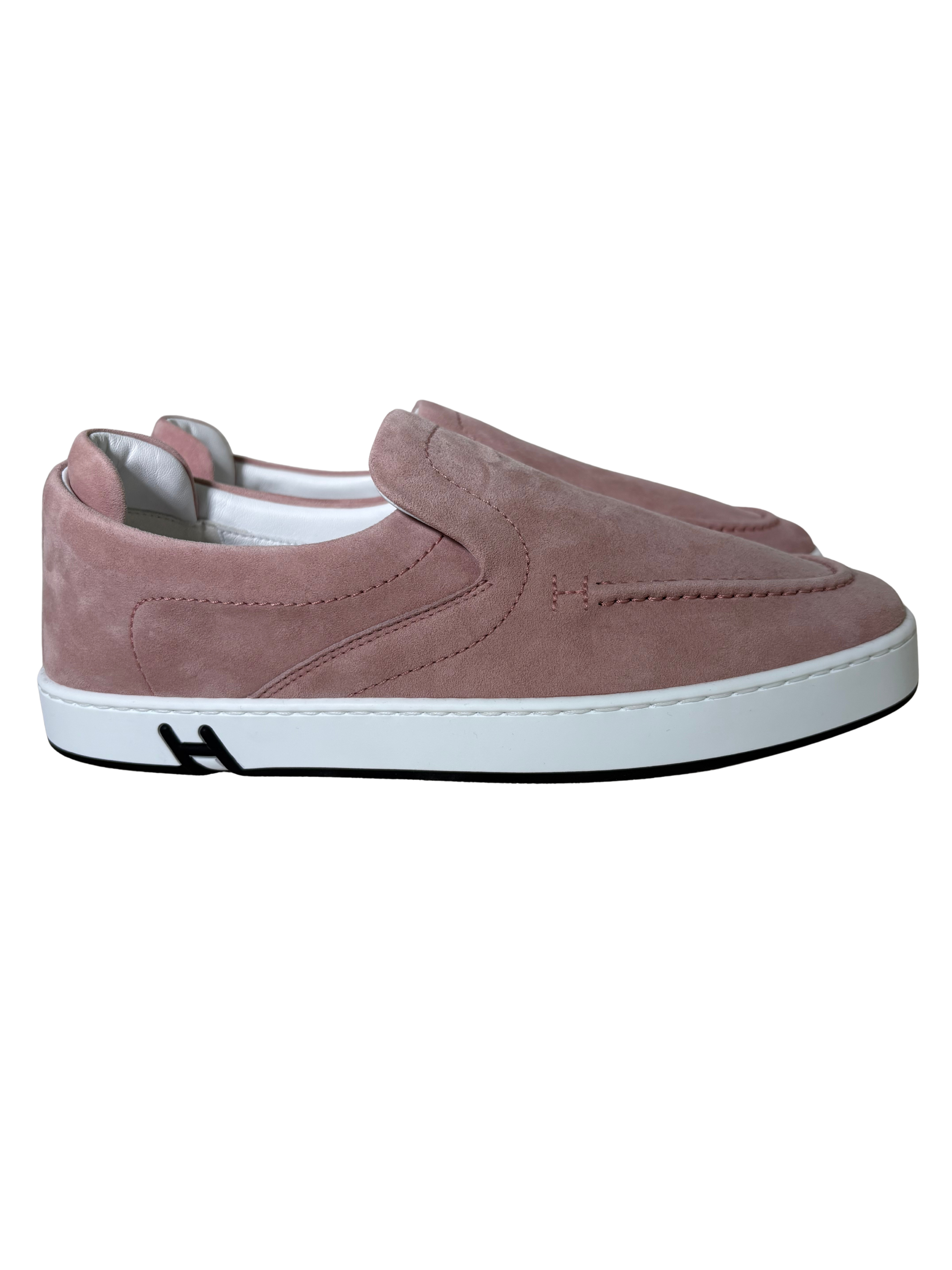HERMES Kiddy Slip-on Sneaker Rose Aquarelle