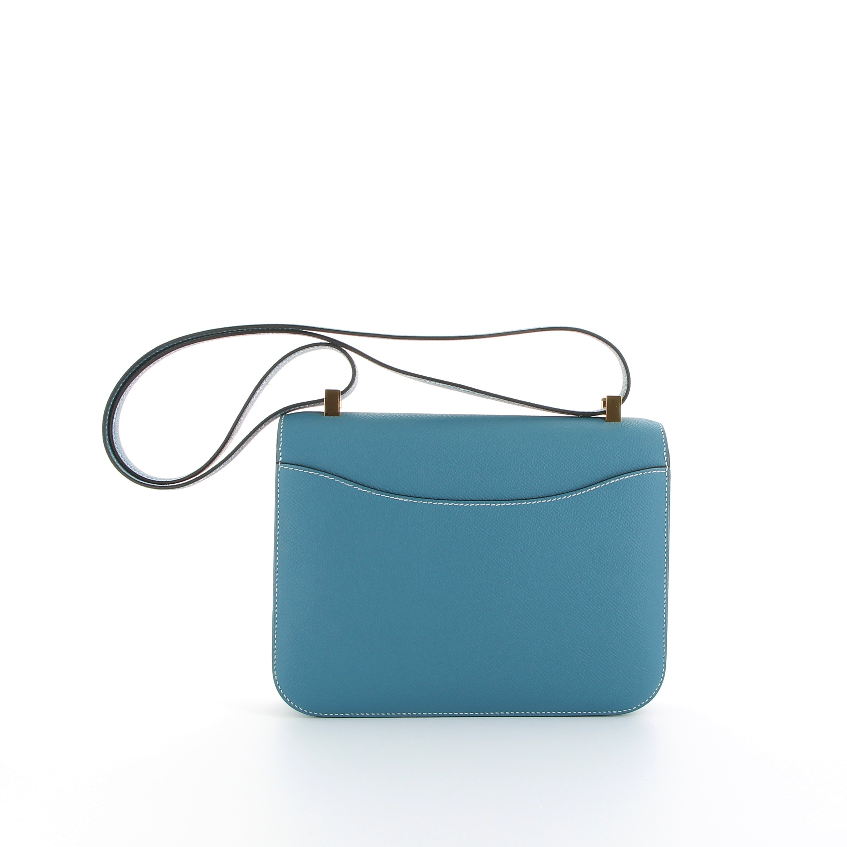 Hermès Constance 24cm in Bleu Jean Epsom Leather with Gold Hardware
