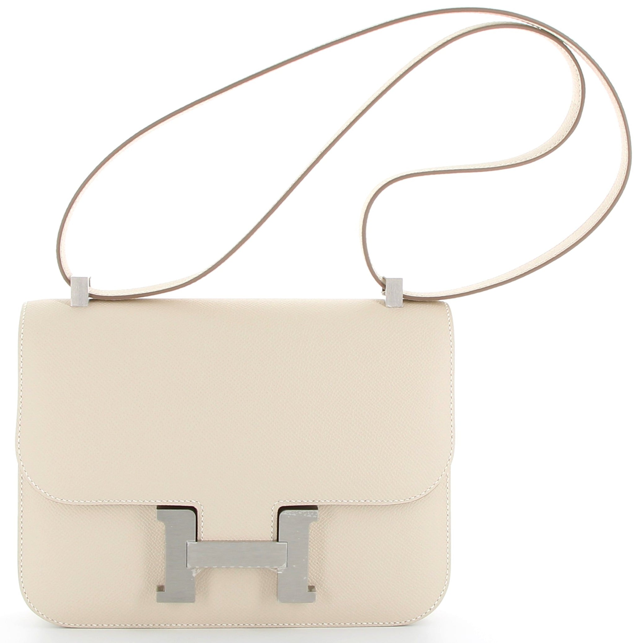 HERMÈS Constance 24 Epsom Leather Craie Palladium Hardware