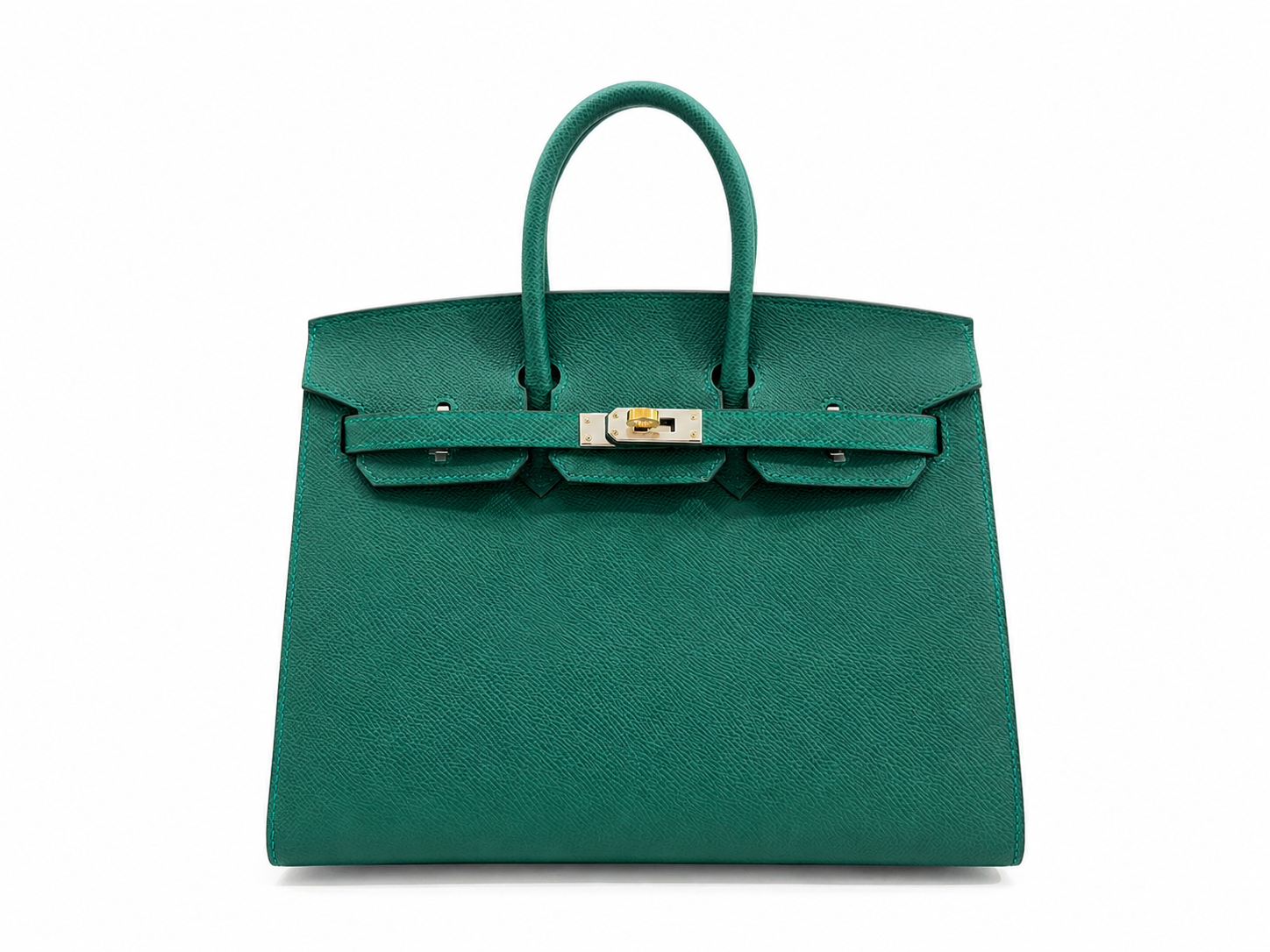 Hermès Birkin 25 Vert Moyen Epsom Electrum Hardware