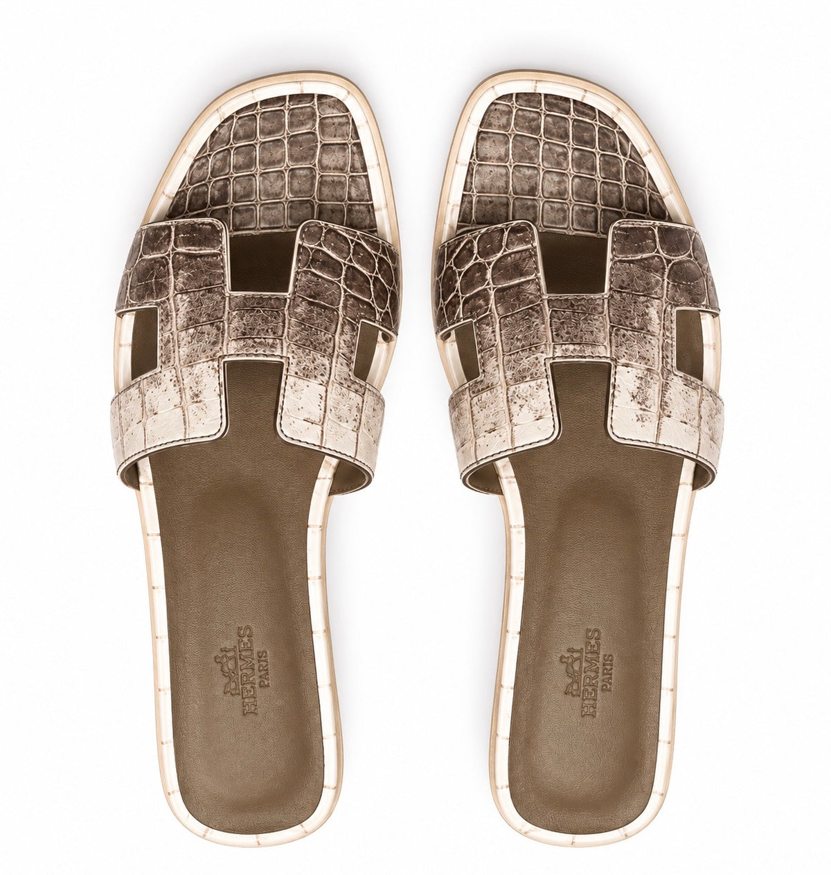 Hermès Oran in Himalaya Crocodile