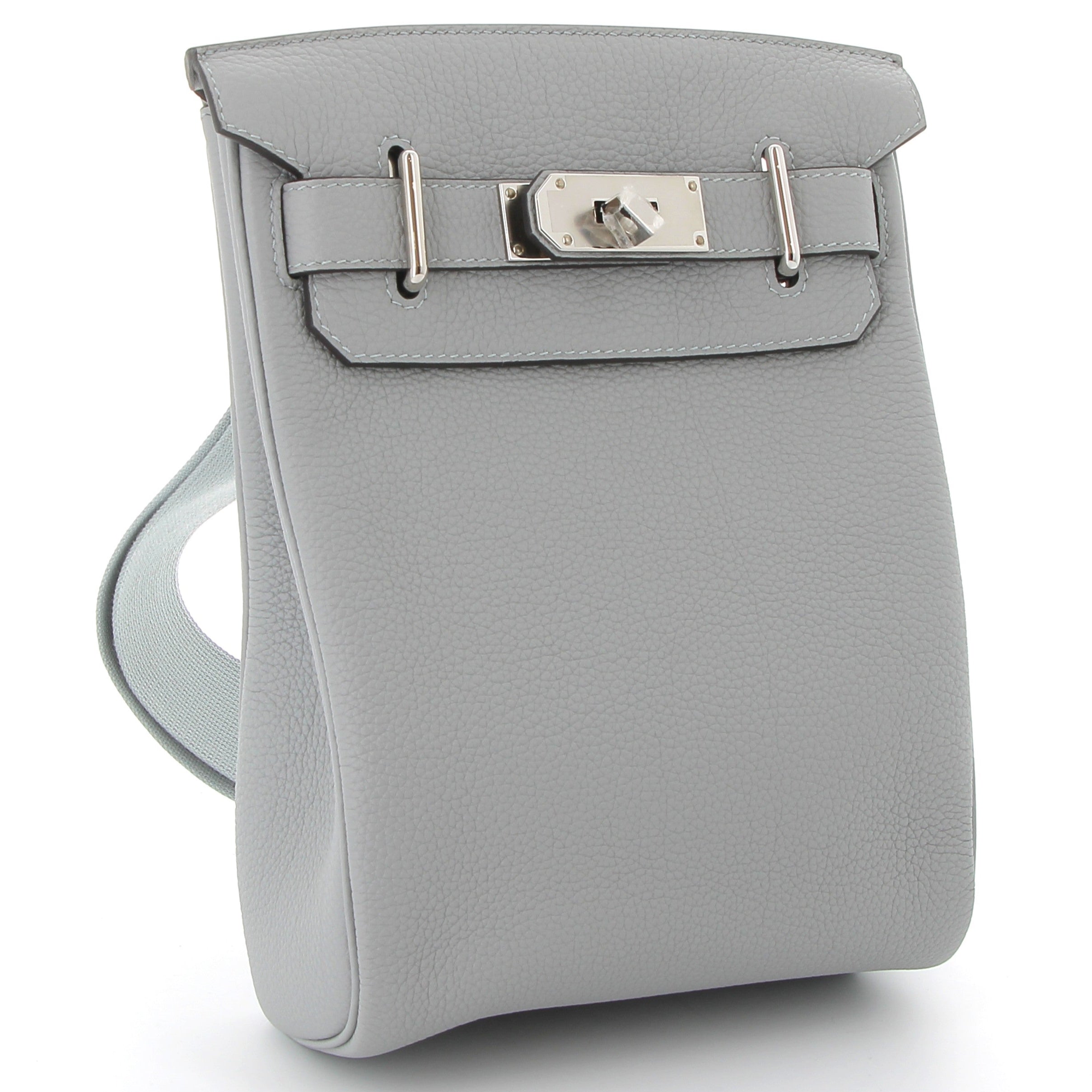 HERMES Hac à Dos Bleu Glacier Togo Leather Palladium Hardware