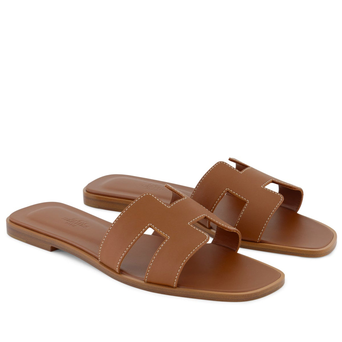 HERMÈS Oran Gold Swift leather