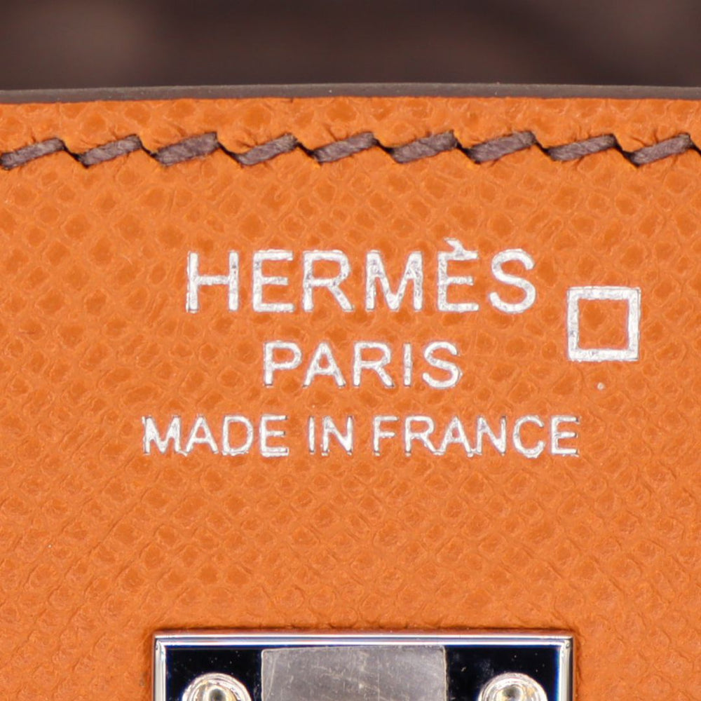 HERMÈS Birkin 20 Sellier Faubourg House Day Brown Palladium Hardware