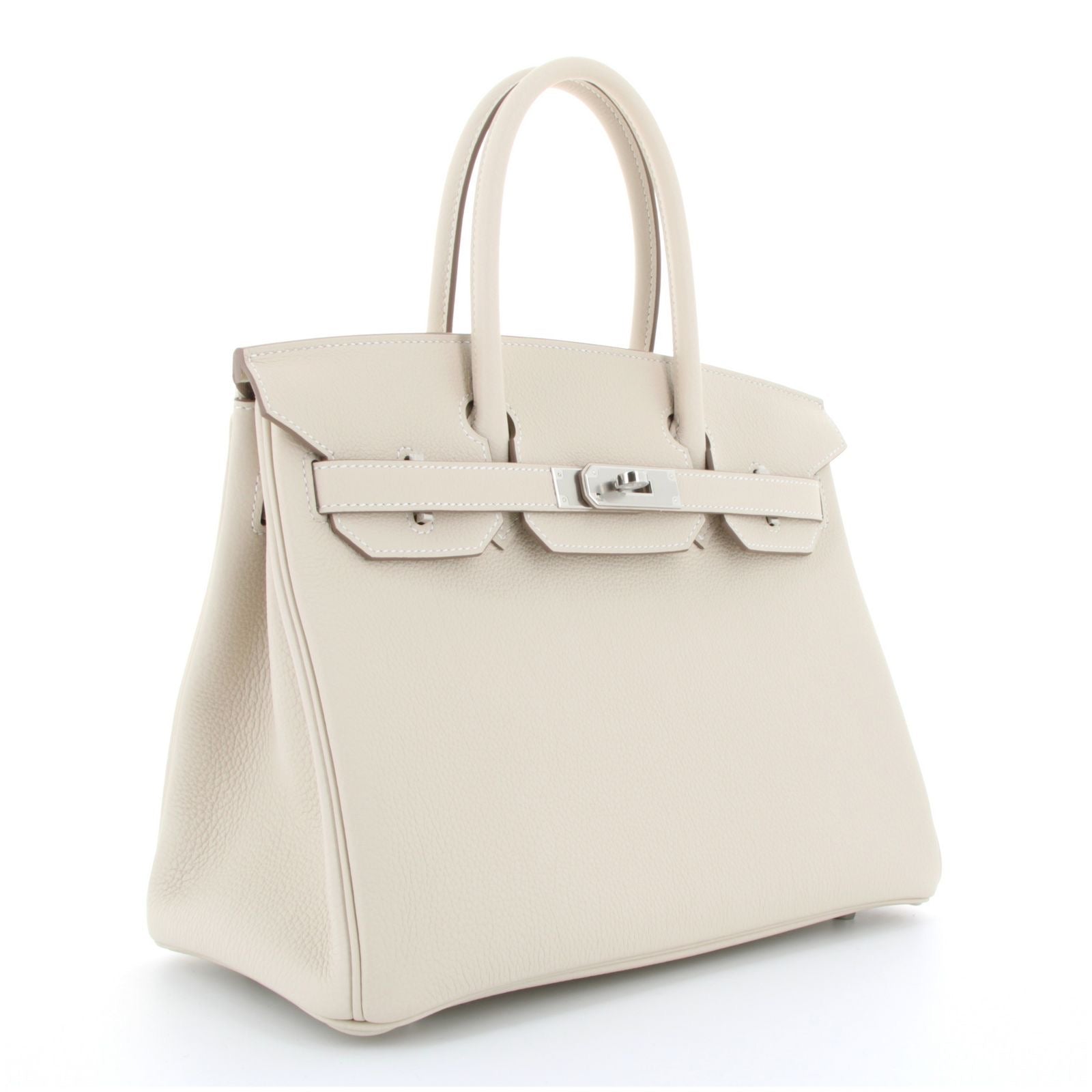 Hermès Birkin 30 – Craie Togo Leather Palladium Hardware G Stamp