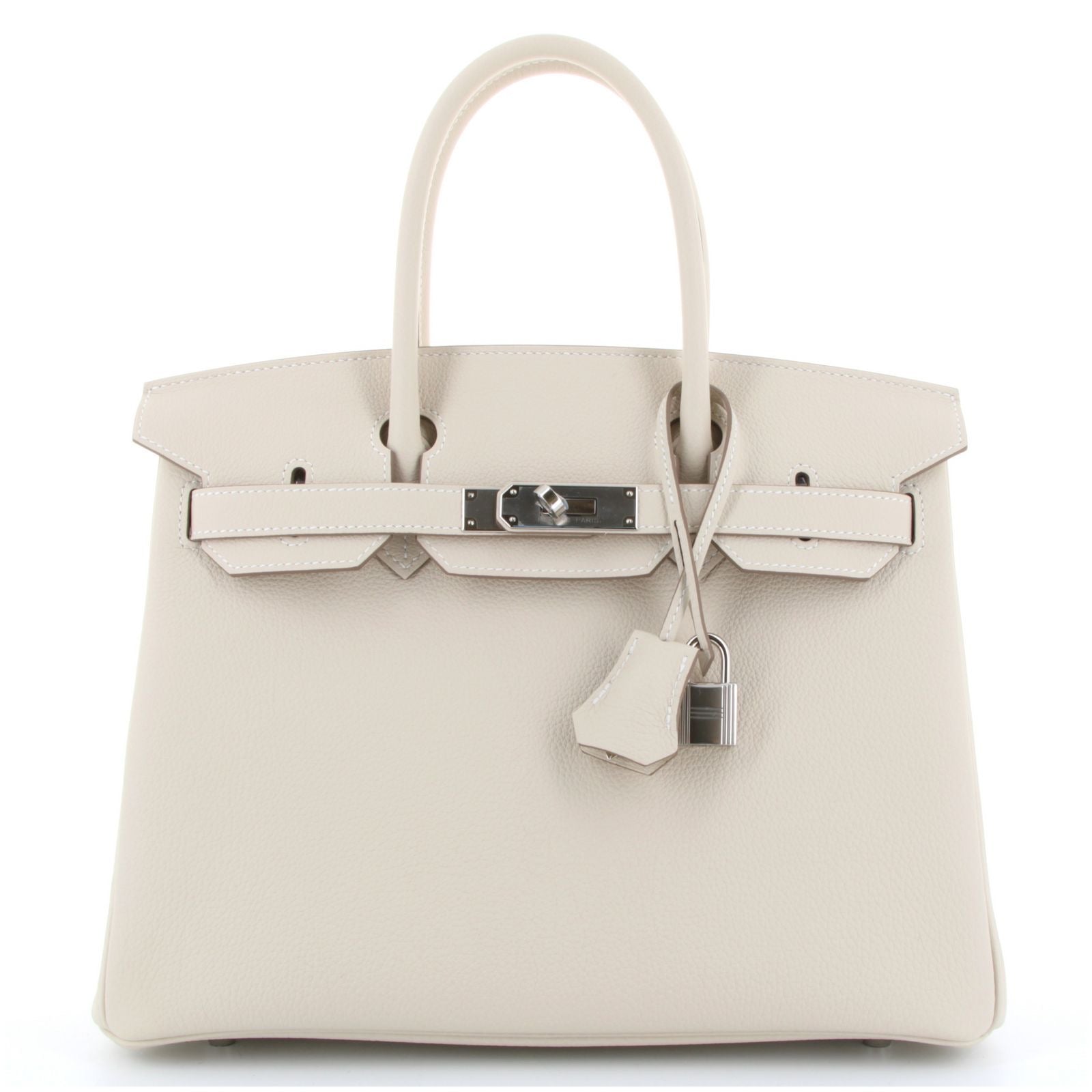 Hermès Birkin 30 – Craie Togo Leather Palladium Hardware G Stamp