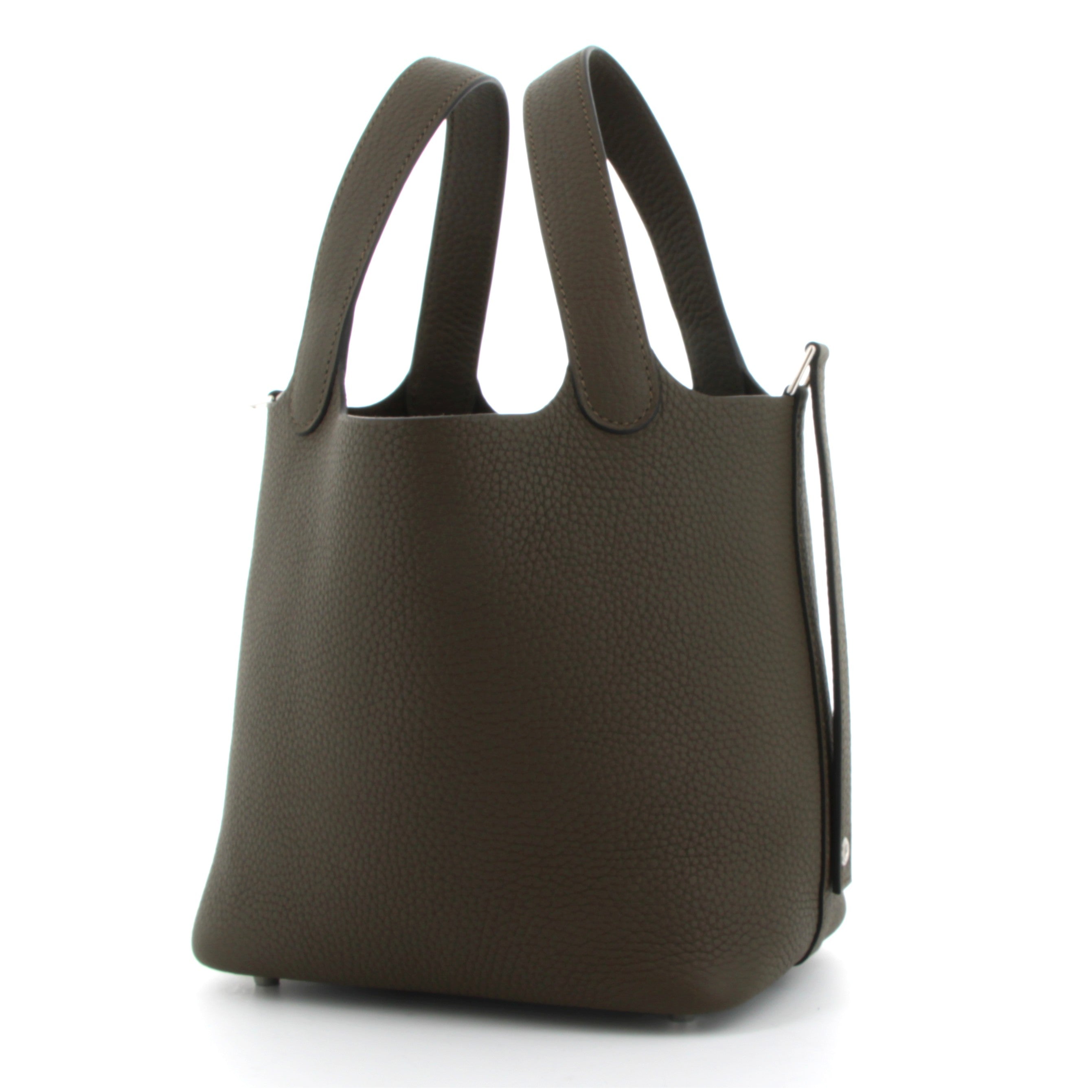 HERMES Picotin 18 Vert Loden Taurillon Clemence Palladium Hardware