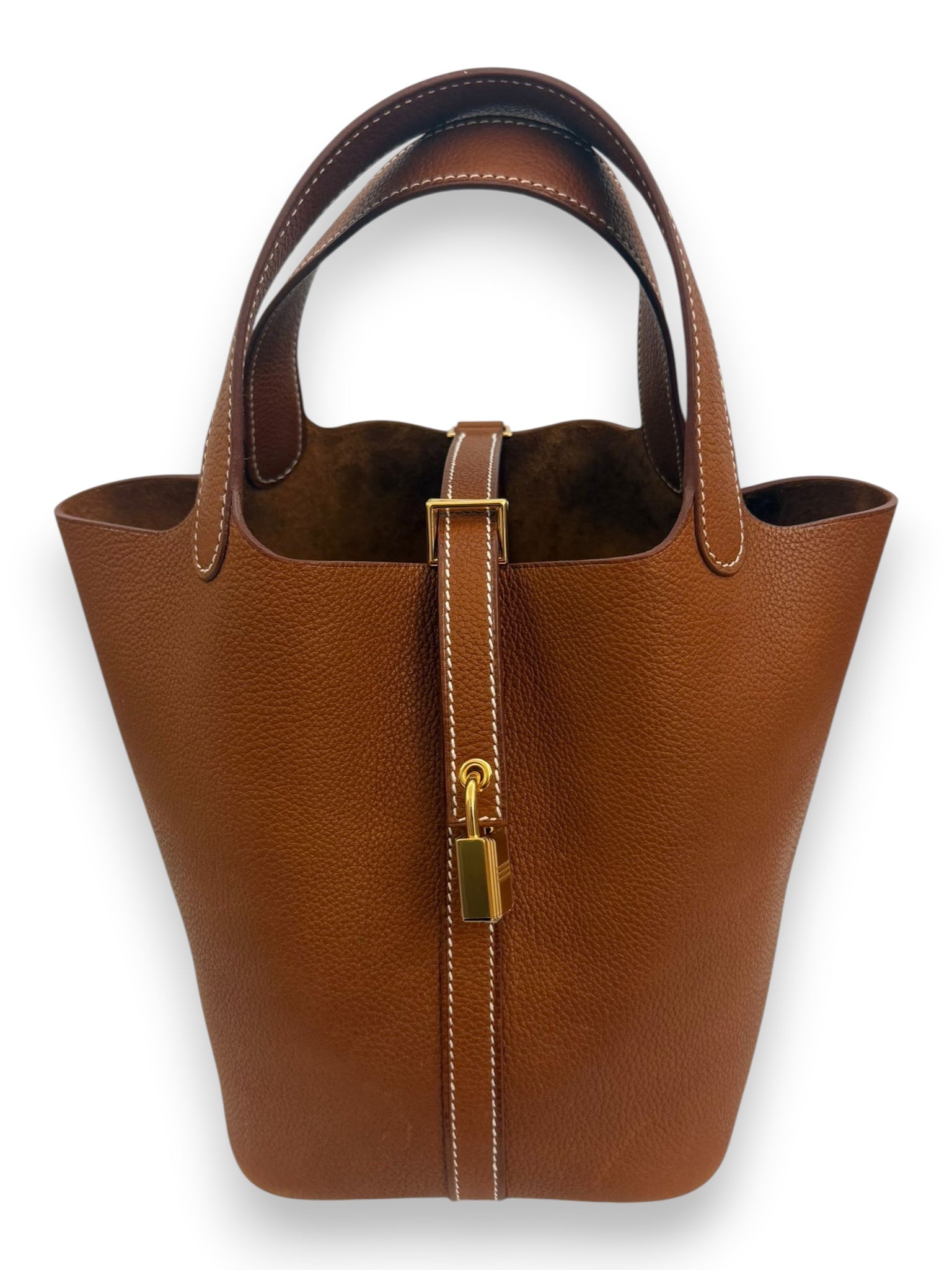 HERMES Picotin 18 Barenia Fauve Gold hardware