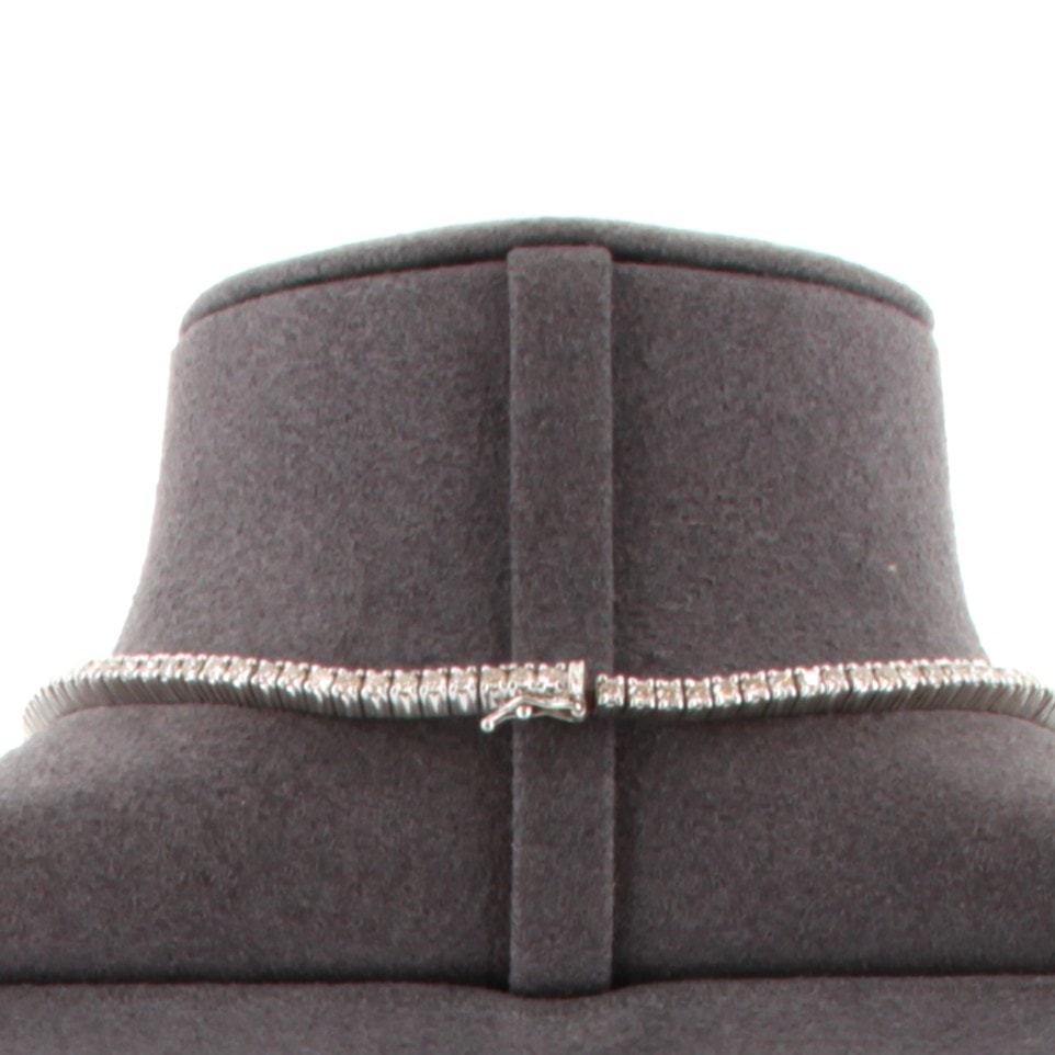 Damiani 33 Carat White Gold Necklace & Earrings
