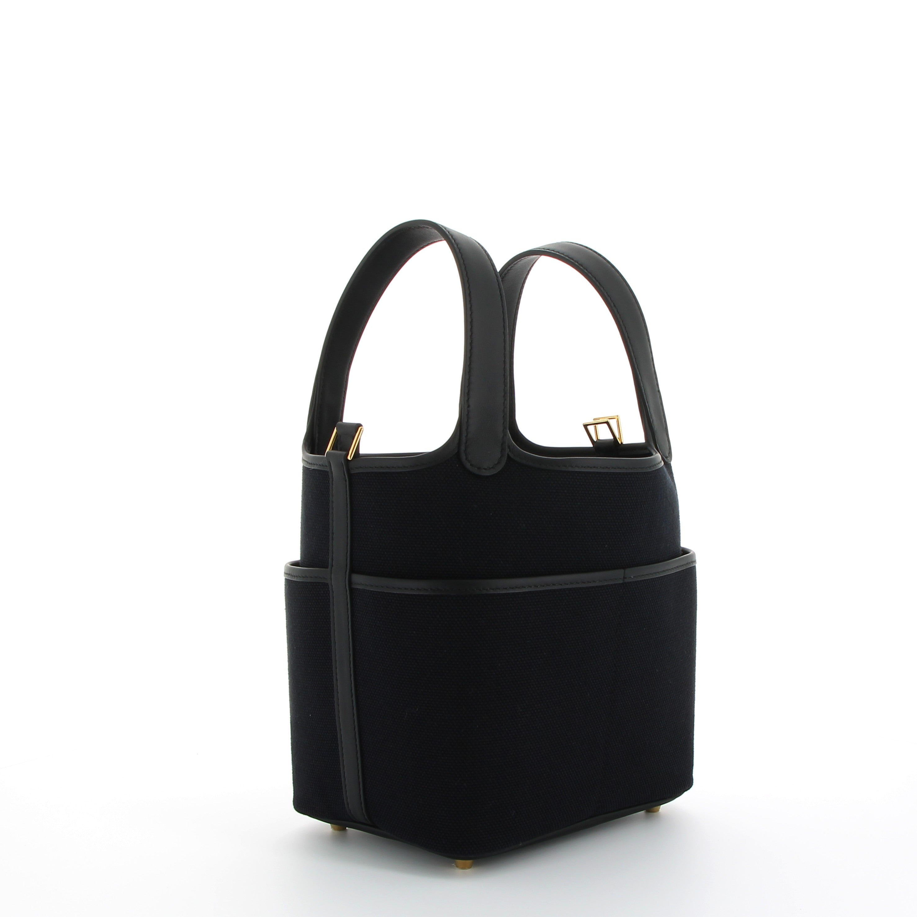 Hermès Picotin 18cm in Black Crago with Gold Hardware