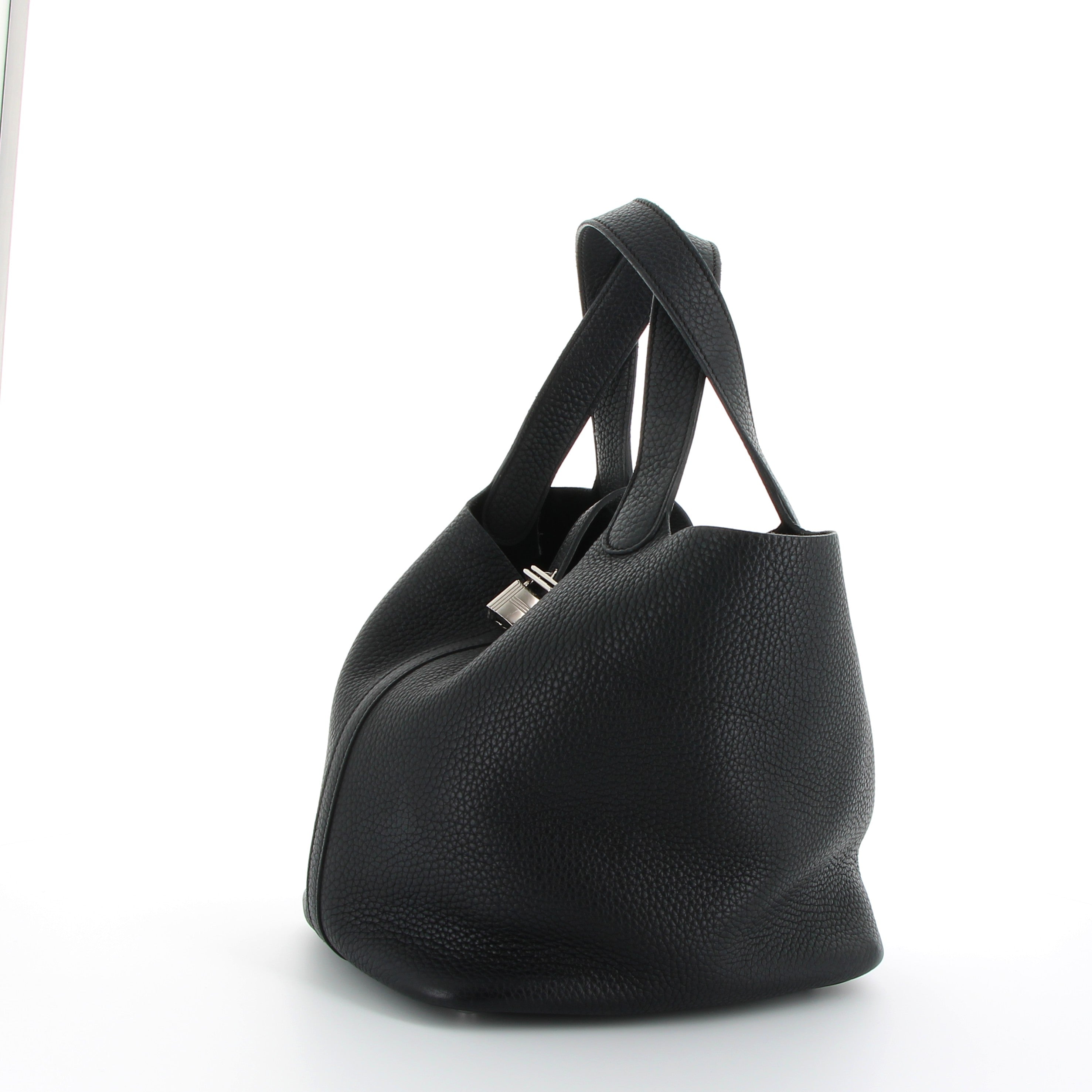 Hermès Picotin 22cm Noir Taurillon Clemence with Palladium