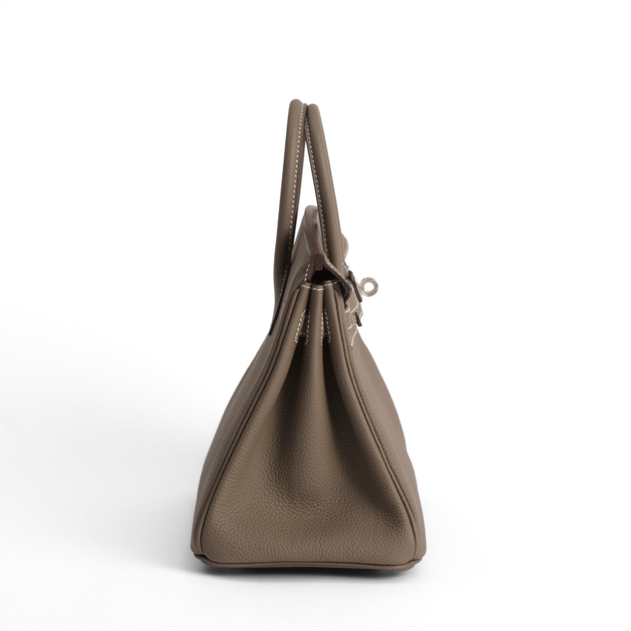 HERMES Birkin 25 Etoupe Togo Leather Brushed Palladium Hardware