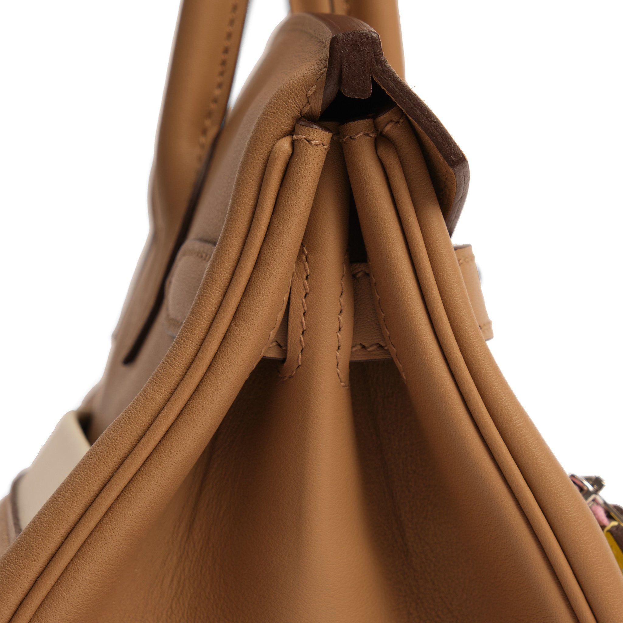 HERMÈS Birkin 30 Colormatic Chai/Lime/Bleu Brume/Cassis/Nata Swift leather Palladium hardware