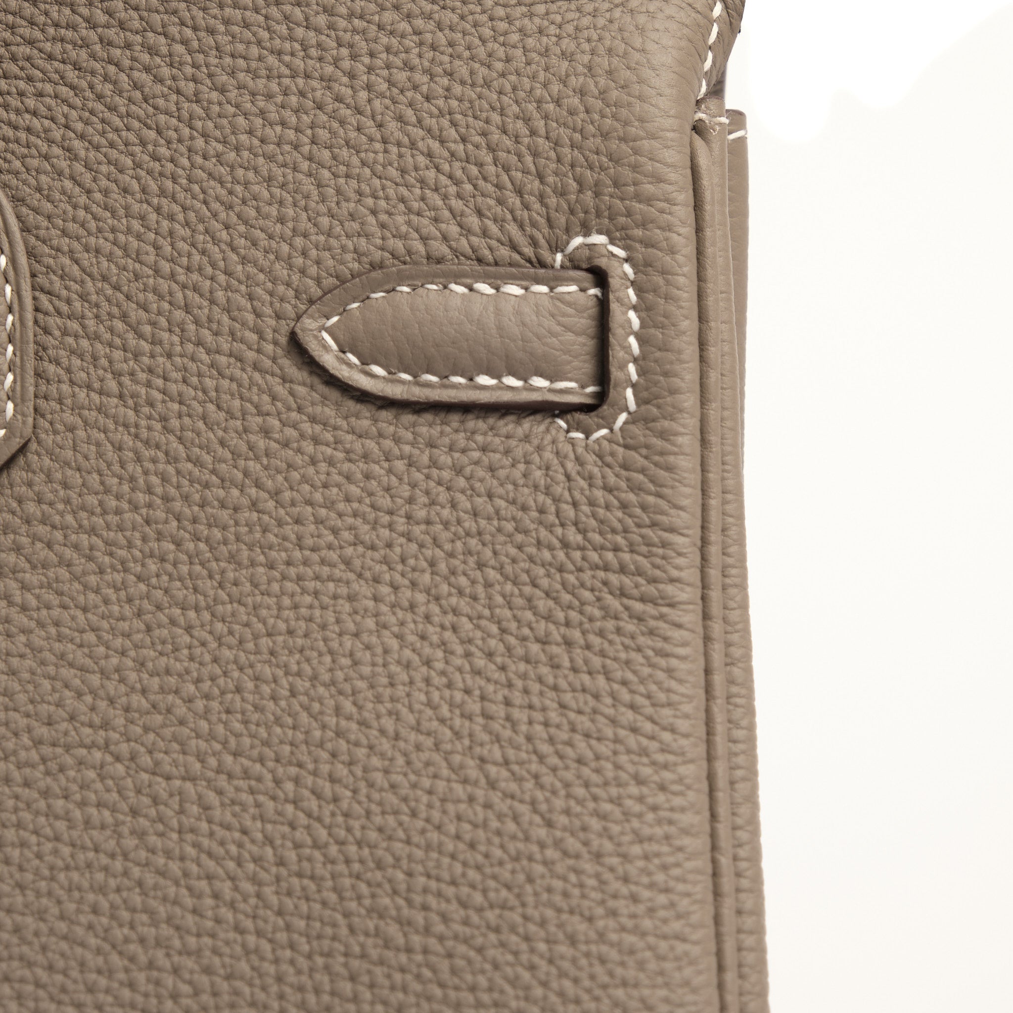 HERMES Birkin 25 Etoupe Togo Leather Brushed Palladium Hardware