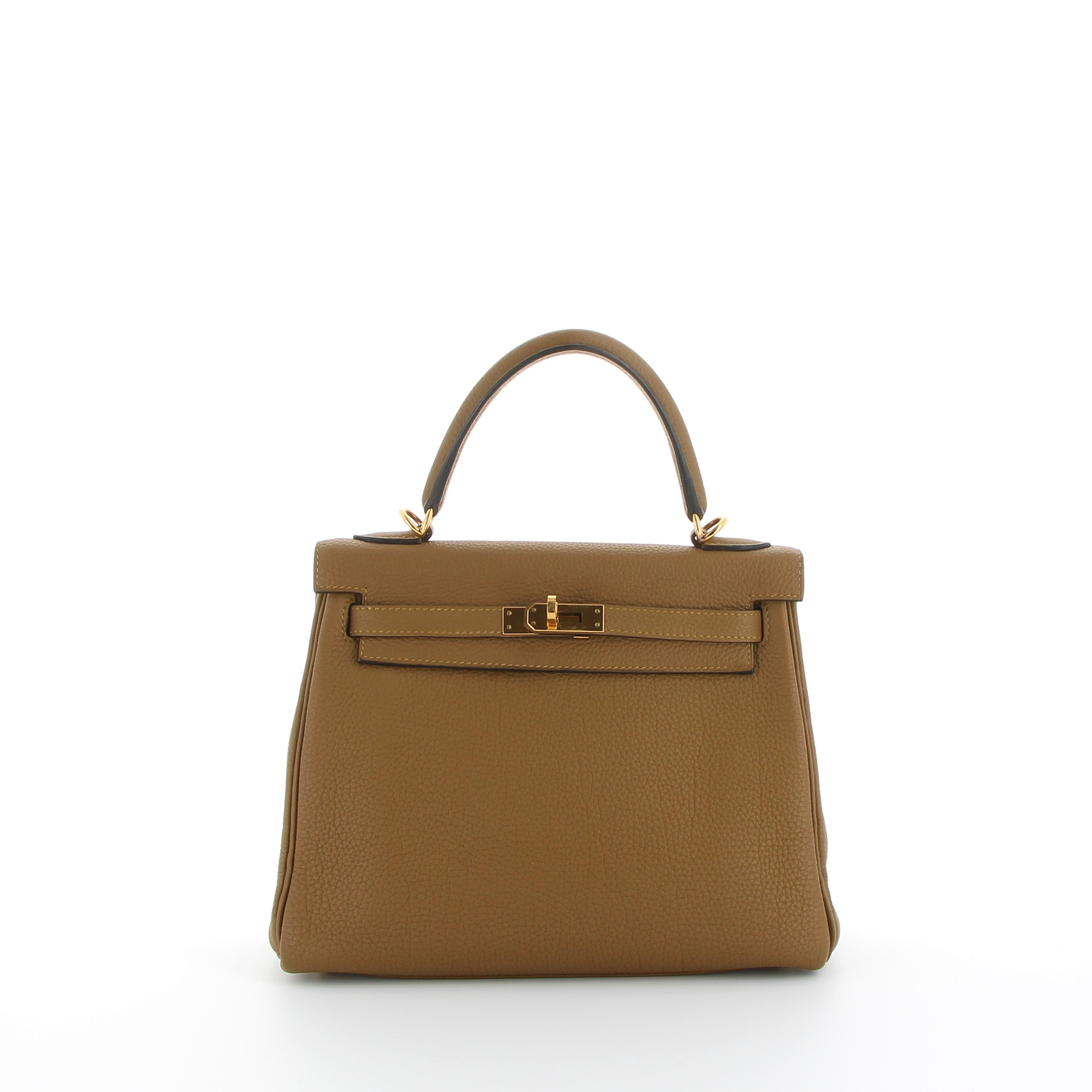 Hermès Kelly 25cm Bronze Doreé Togo Leather with Gold Hardware