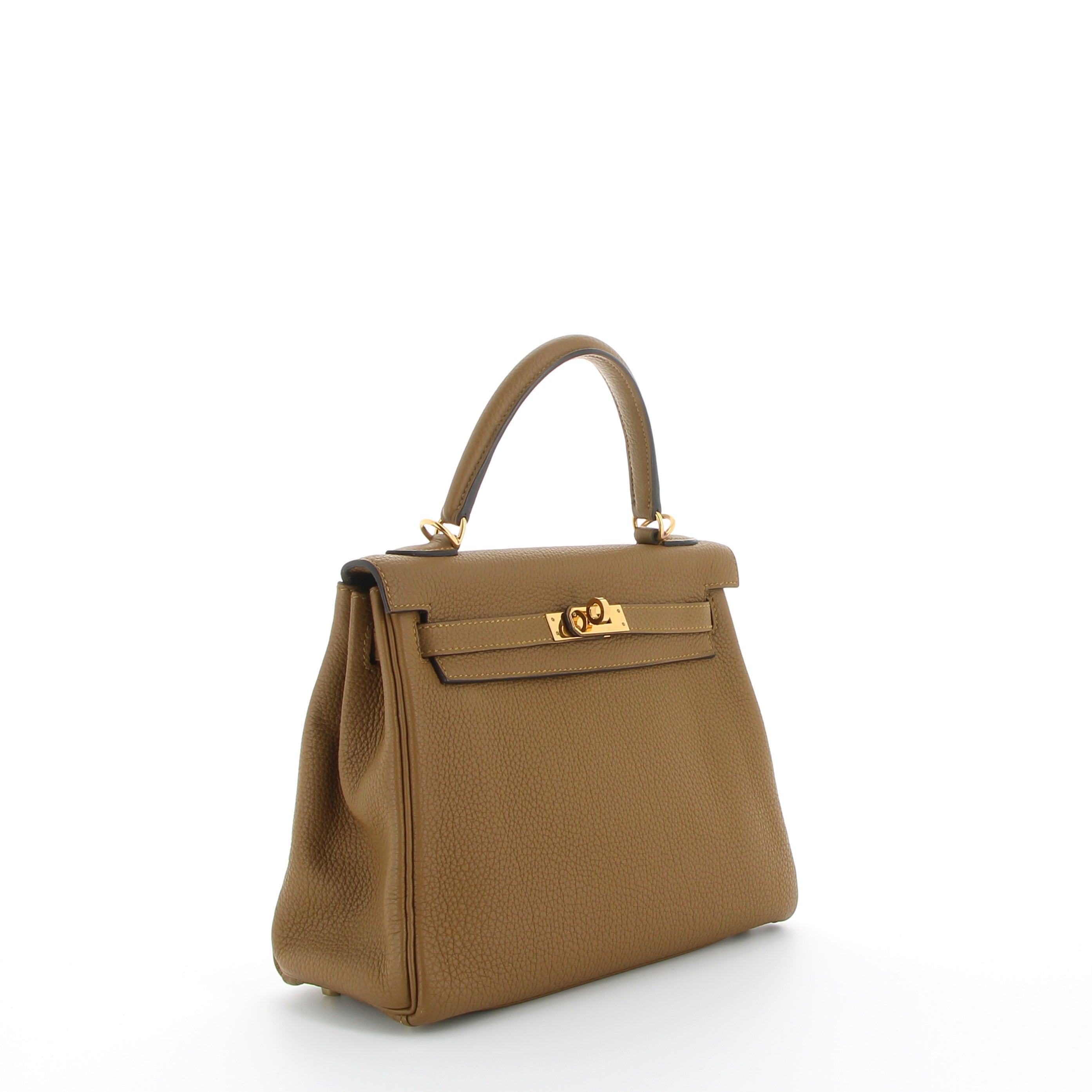 Hermès Kelly 25cm Bronze Doreé Togo Leather with Gold Hardware