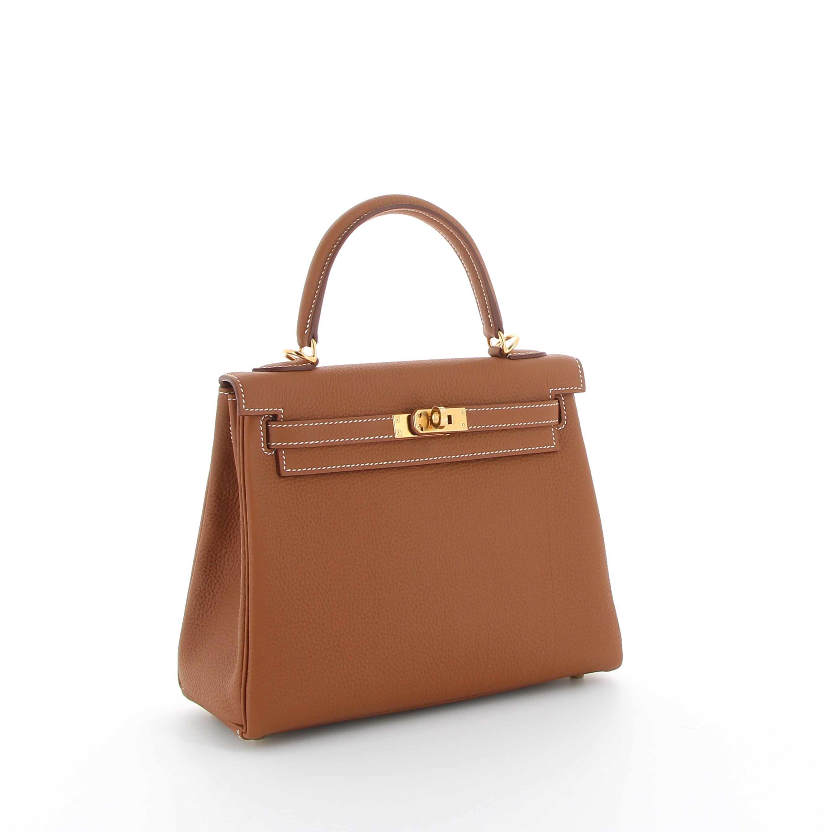 HERMÈS Kelly 25 Gold Togo Gold Hardware