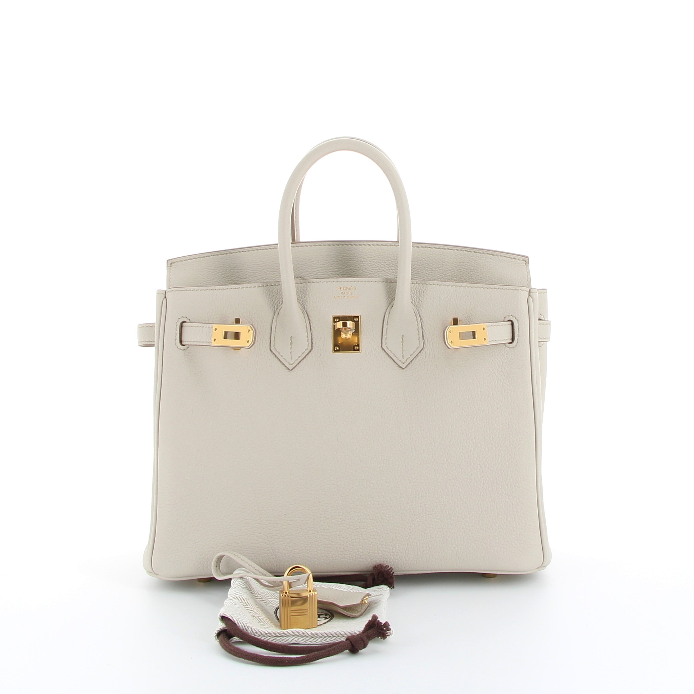 Hermès Birkin 25cm Craie Epsom Gold Hardware