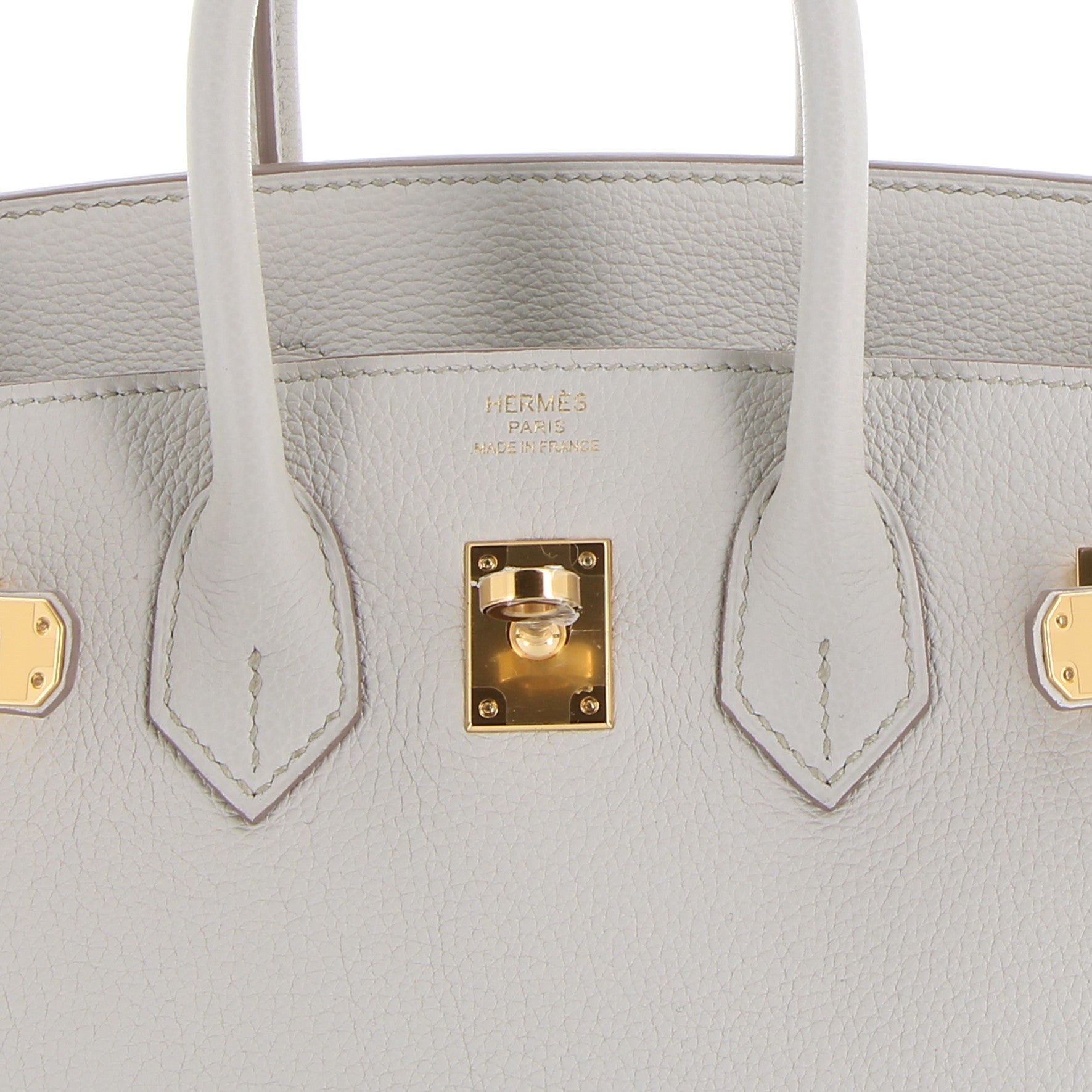 Hermès Birkin 25cm Craie in Togo Leather with Gold Hardware