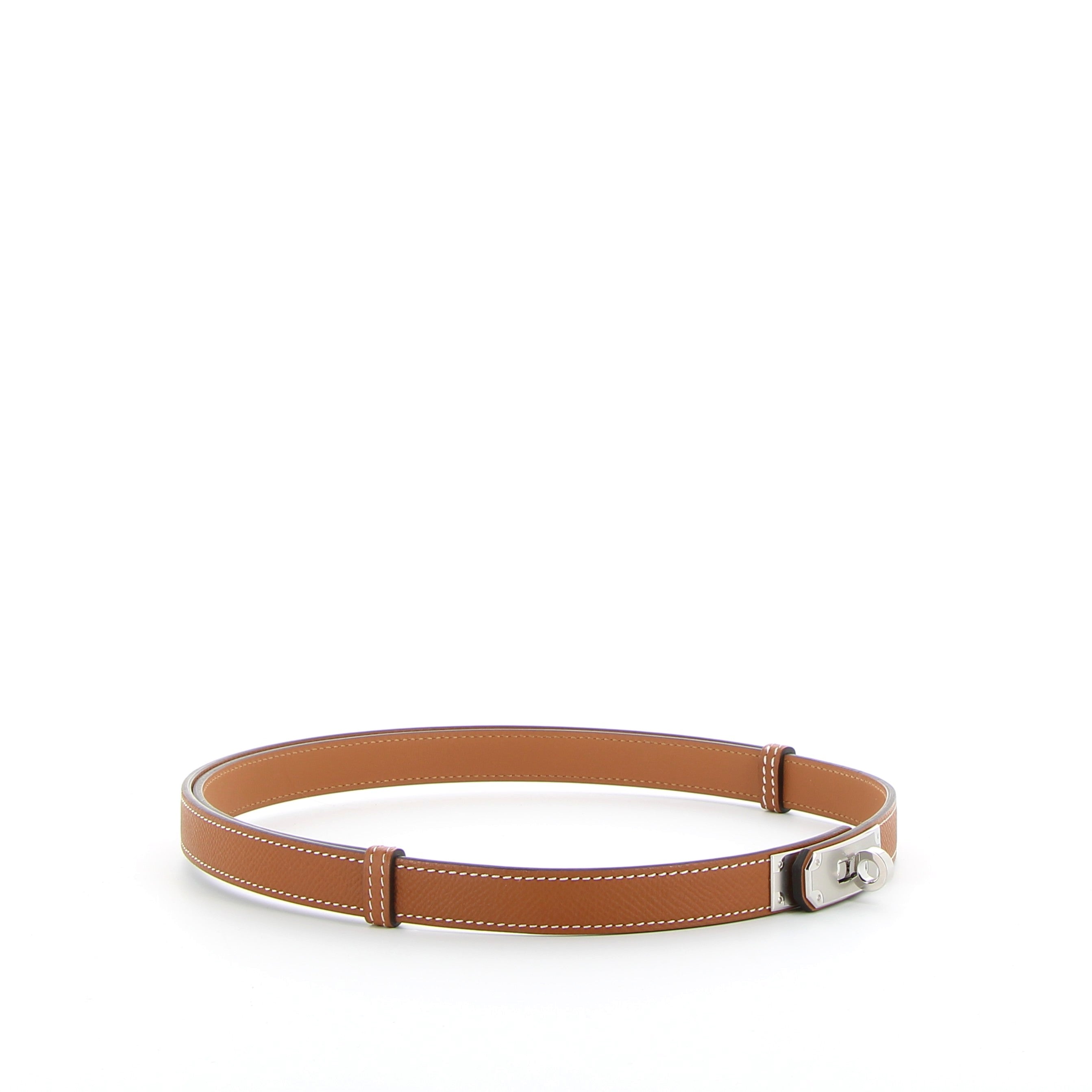 Hermès Kelly Belt 18 in Gold Epsom with Palladium Hardware