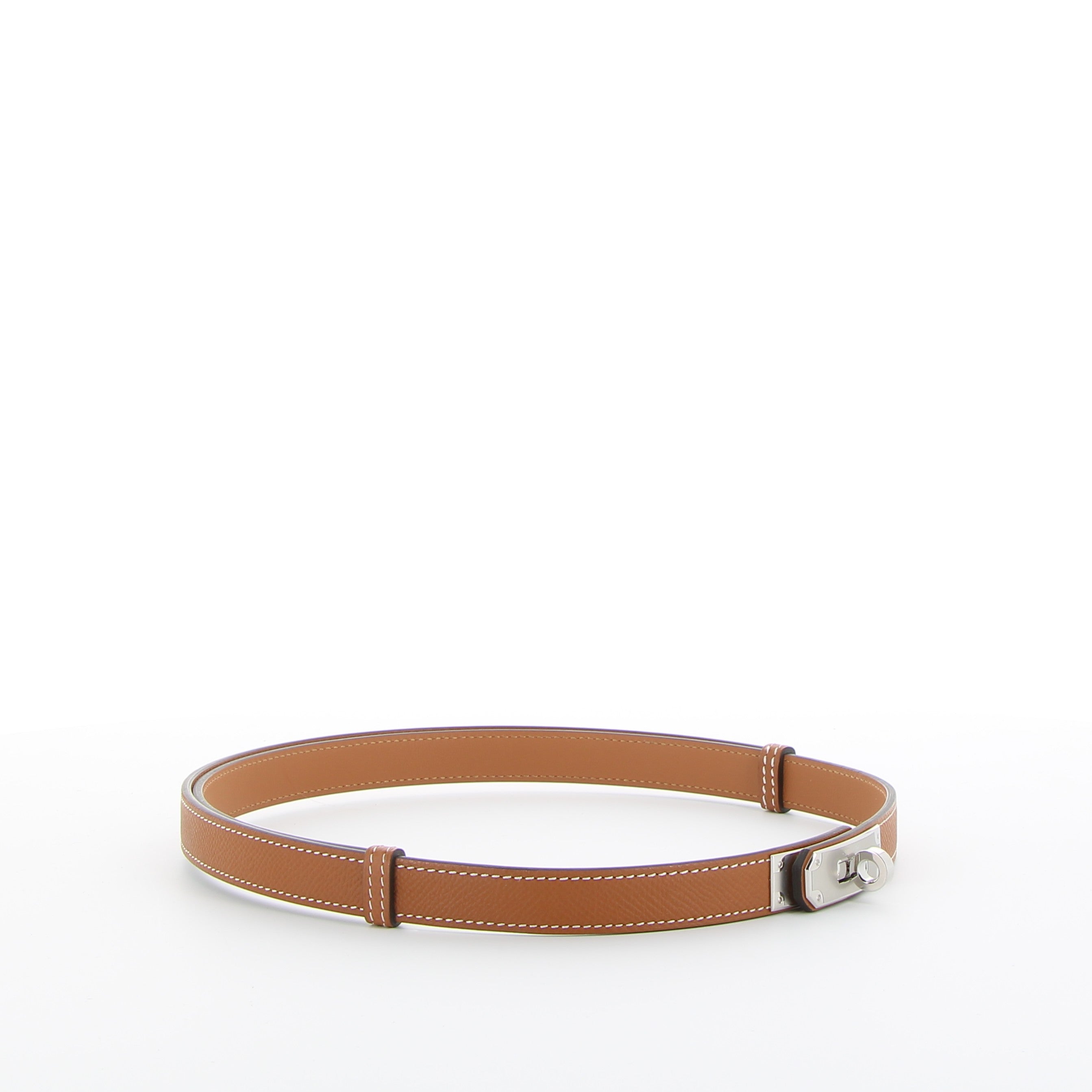 Hermès Kelly Belt 18 in Gold Epsom with Palladium Hardware