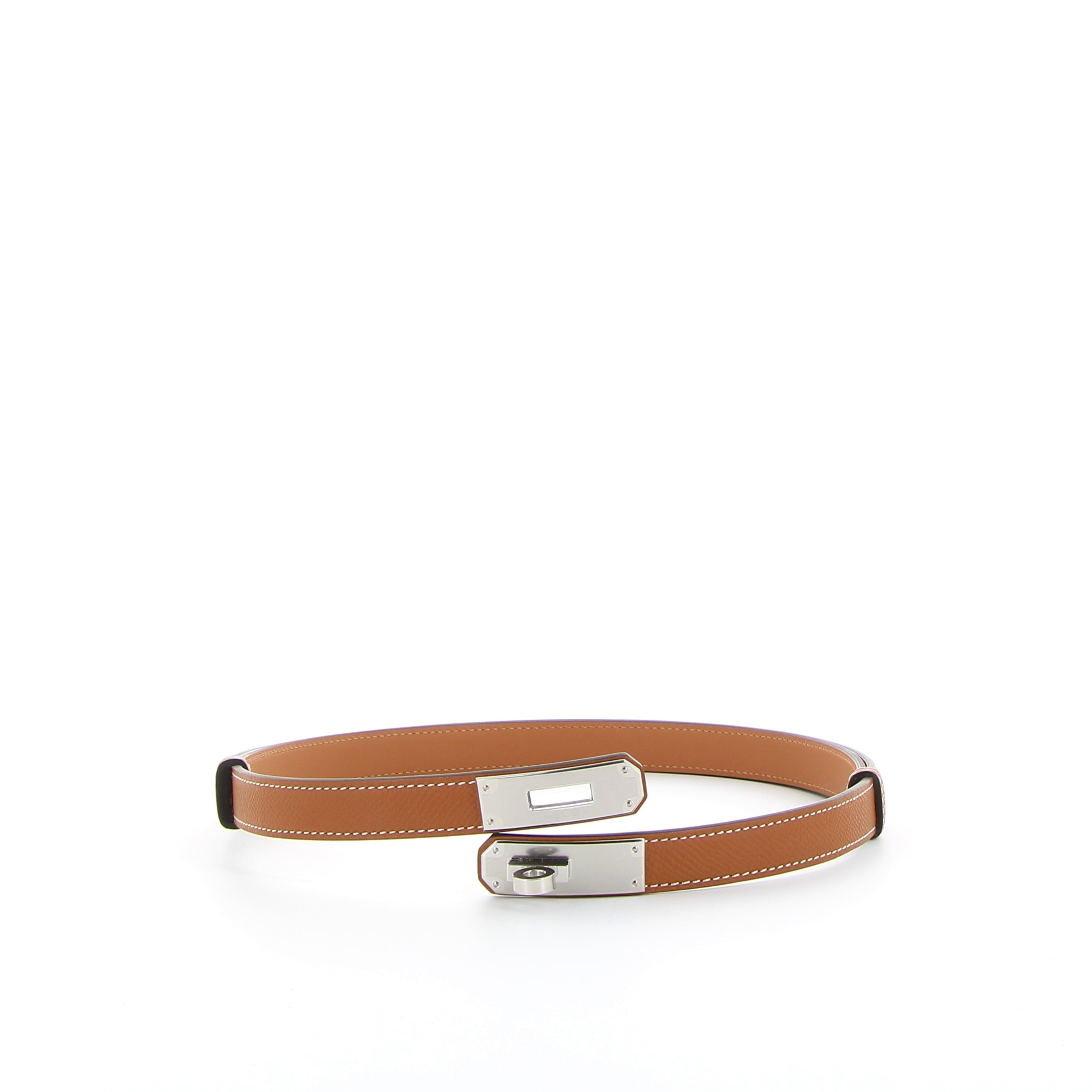 Hermès Kelly Belt 18 in Gold Epsom with Palladium Hardware