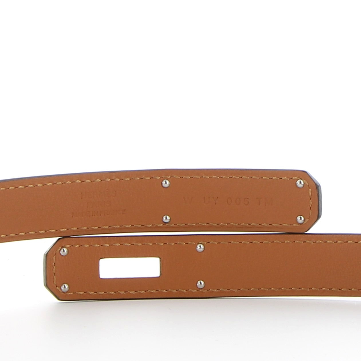 Hermès Kelly Belt 18 in Gold Epsom with Palladium Hardware
