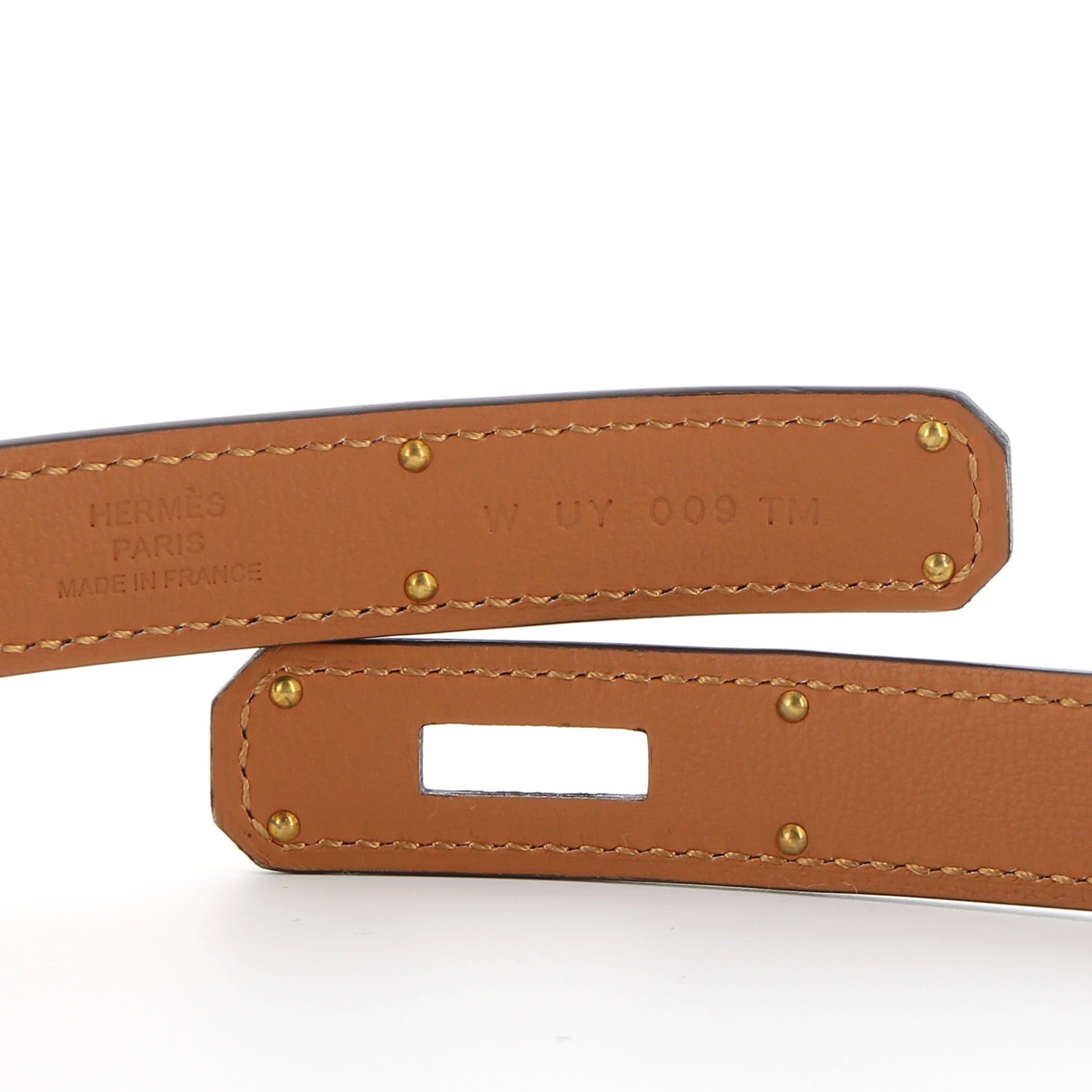 Hermès Kelly Belt 18 in Gold Epsom with Palladium Hardware