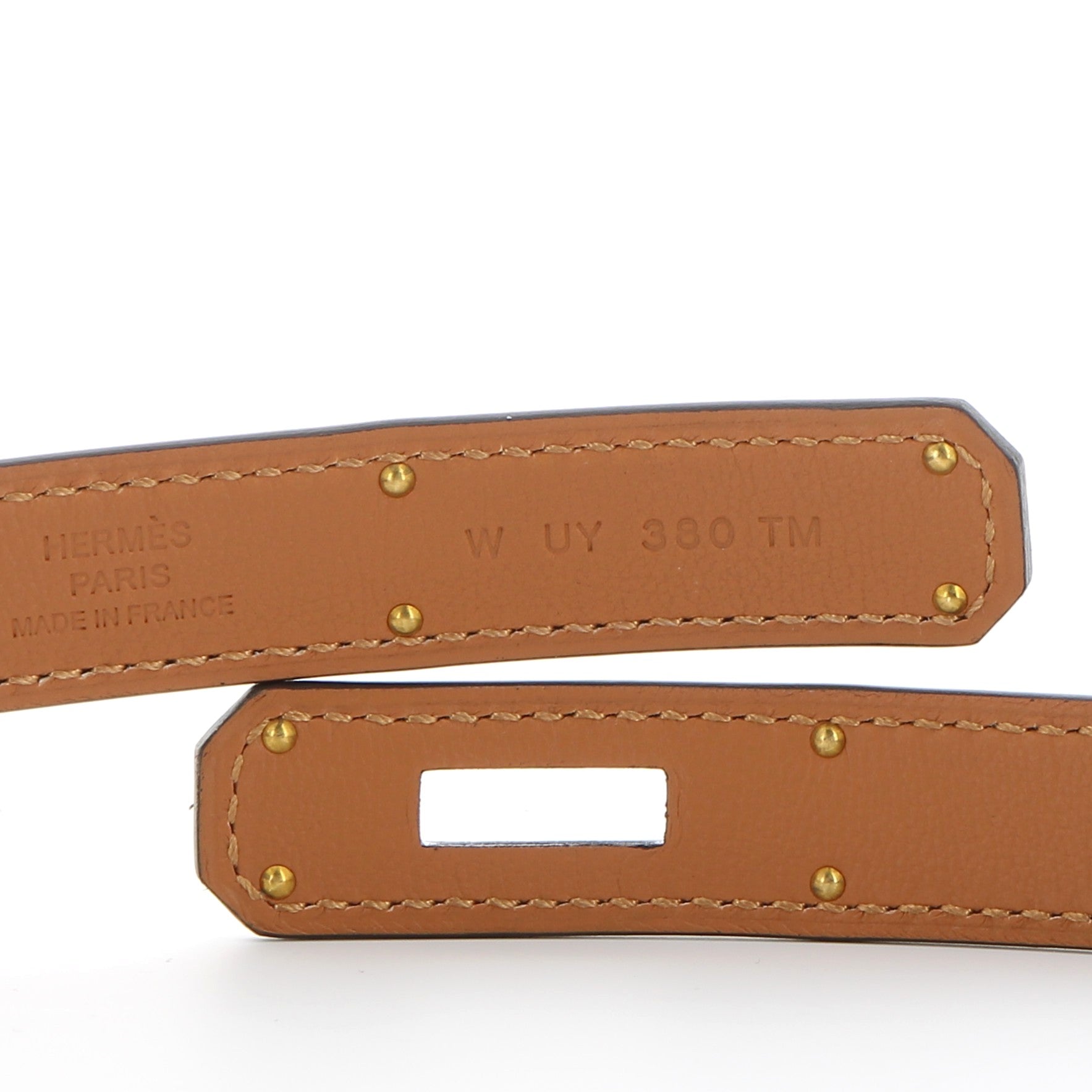 Hermès Kelly Belt 18 in Black Epsom & Gold Hardware